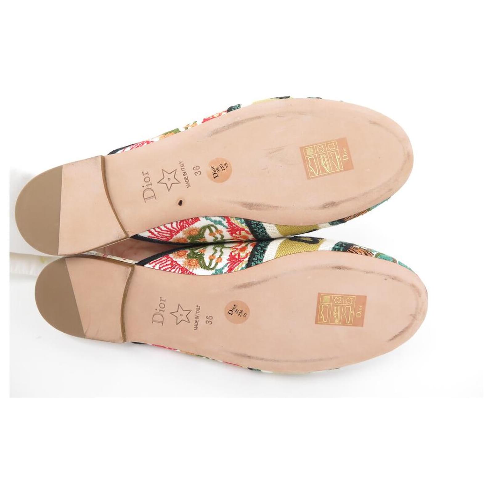 NEW SHOES CHRISTIAN DIOR MULES IN HEART L 36 SHOES CANVAS