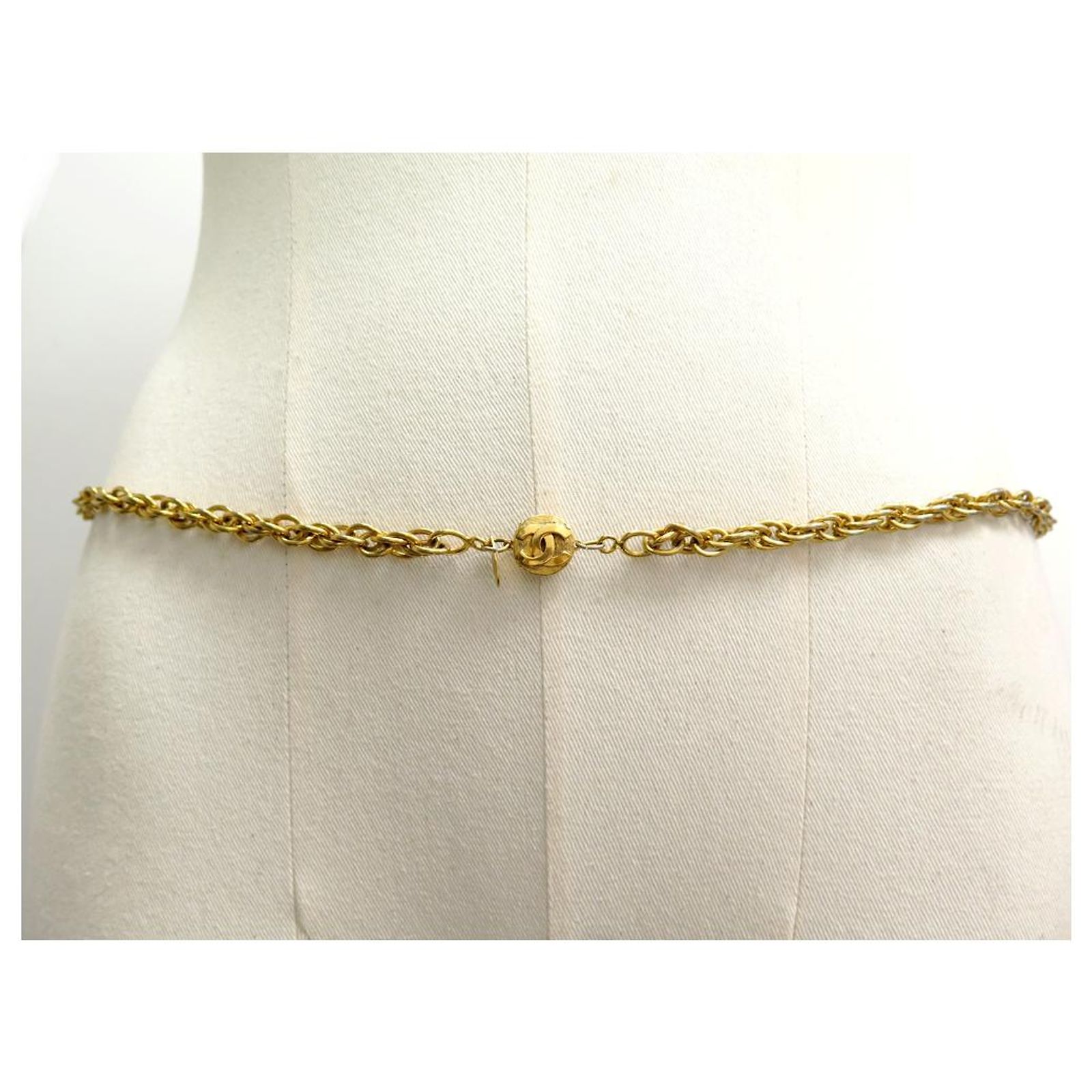 Chaîne Collier Dorée Plaquée Or - Style Vintage, Parfait état, Sans Marque