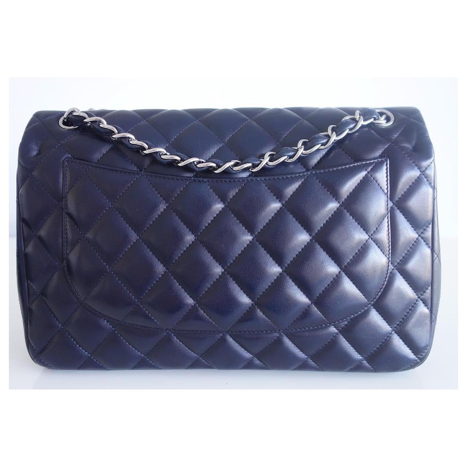 Handbags Chanel Chanel Classic GM Navy Blue Bag