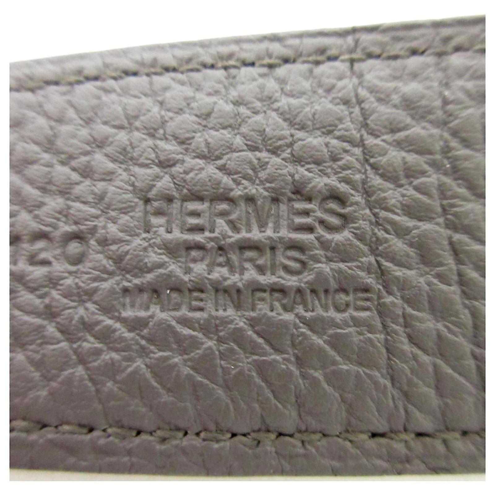Hermès Chaine d'ancre Silvery Leather ref.852369 - Joli Closet