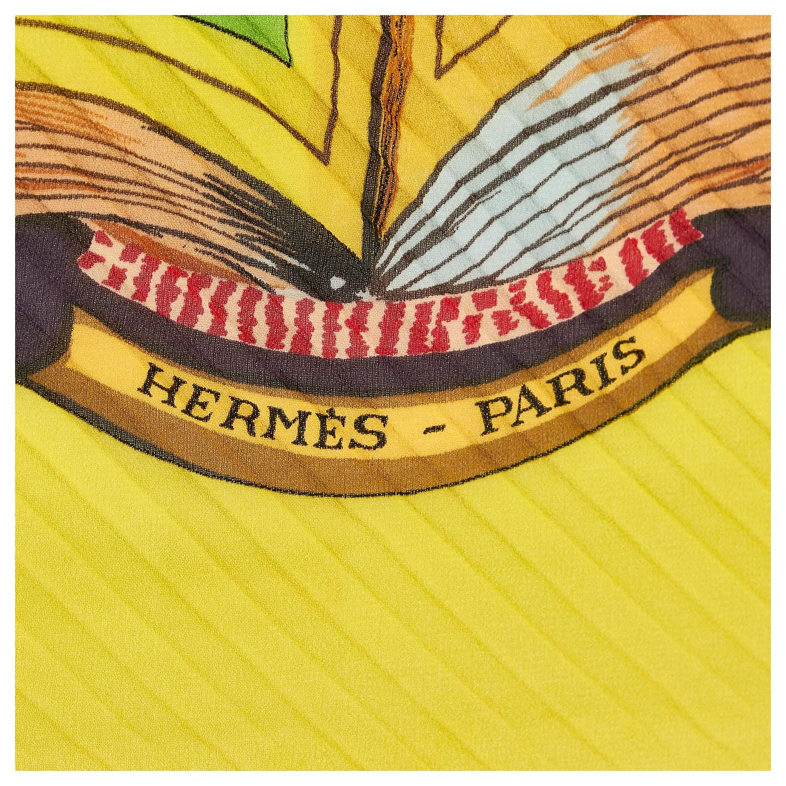 Foulard écharpe En Soie Plissée Cognac Rémy Martin - Couleur Jaune Et Bordeaux - Neuf Avec Défauts