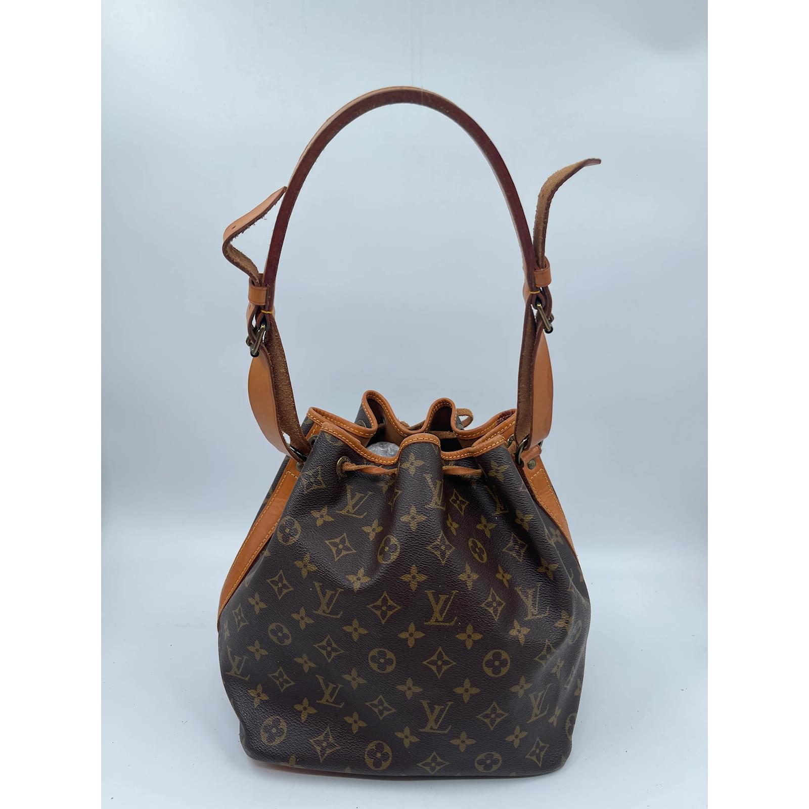 Monogram Coated Canvas Louis Vuitton Petit Noe Brown Cloth ref