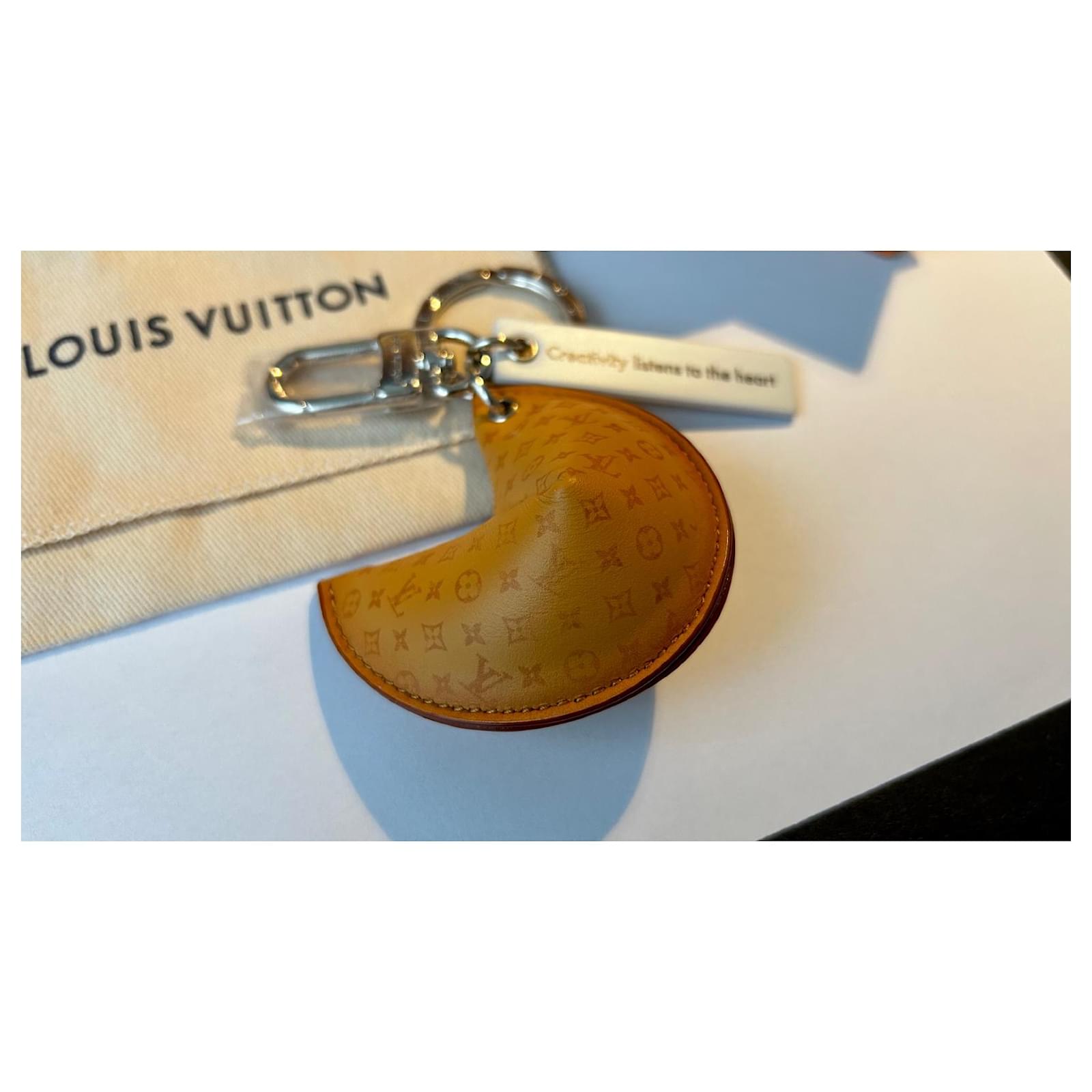 Louis Vuitton LV Fortune Cookie Bag Charm & Key Holder Brown