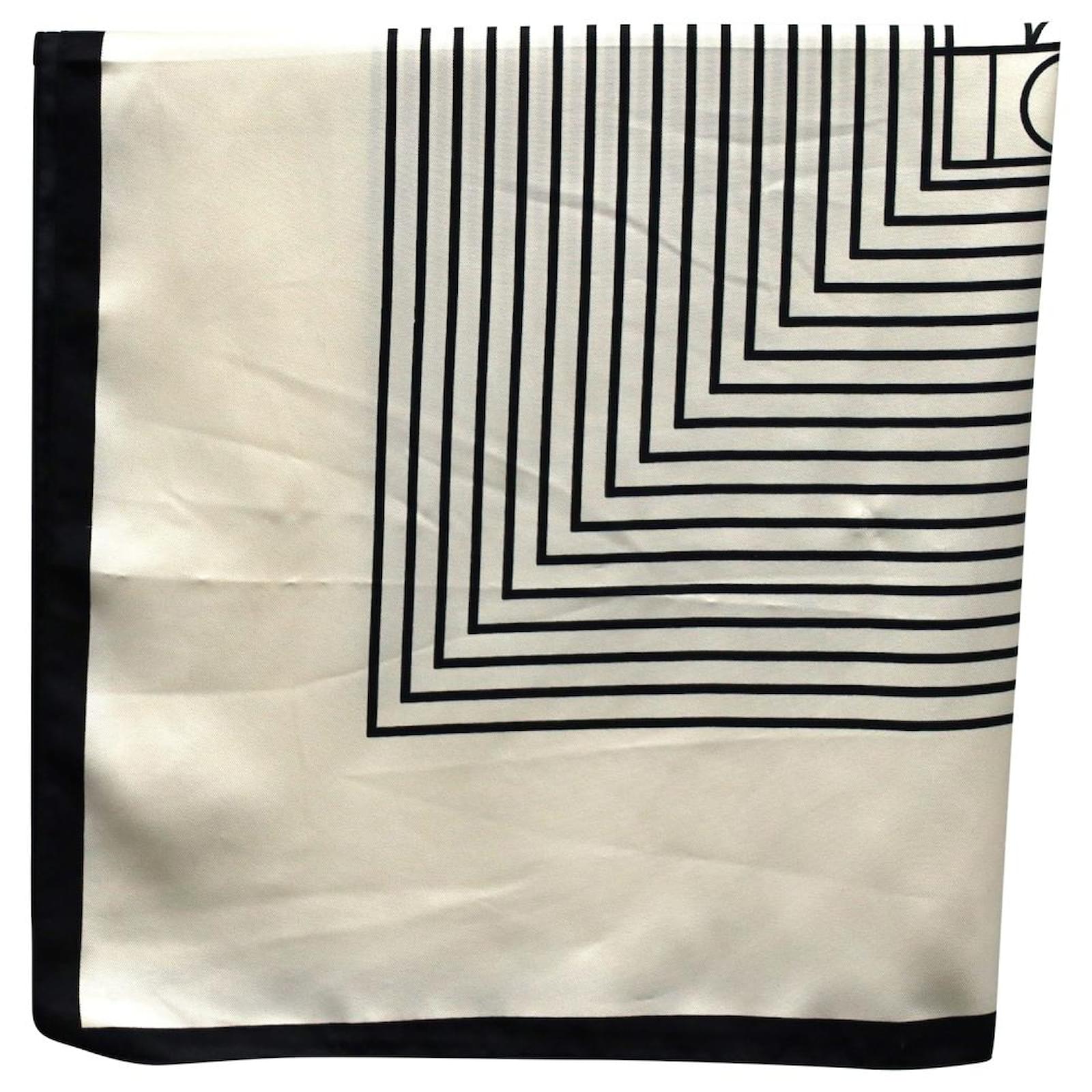 Toteme Signature silk scarf in beige