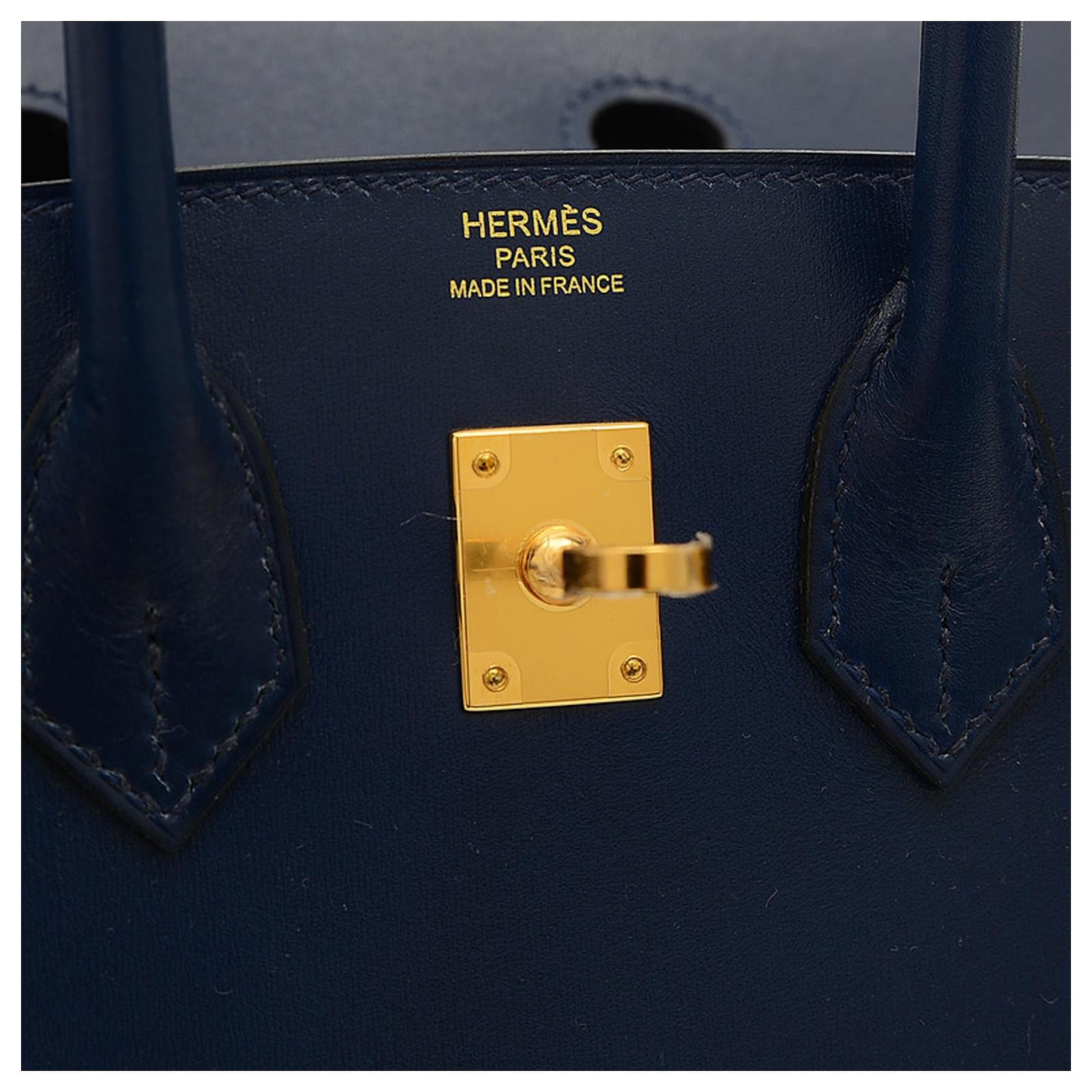 Hermès Birkin 25 Navy blue Leather ref.853478 - Joli Closet