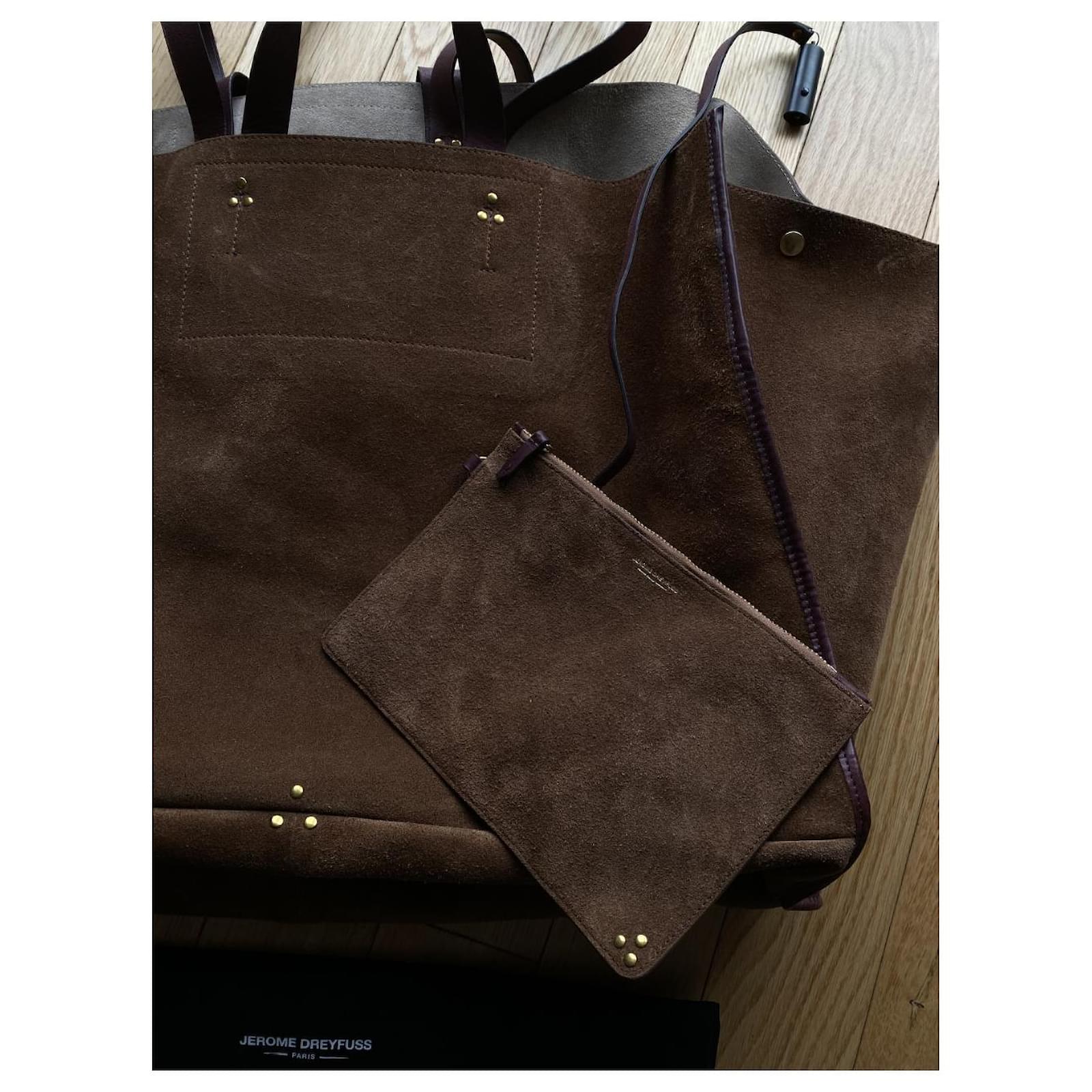 Jerome Dreyfuss Leon Brown Suede Bag