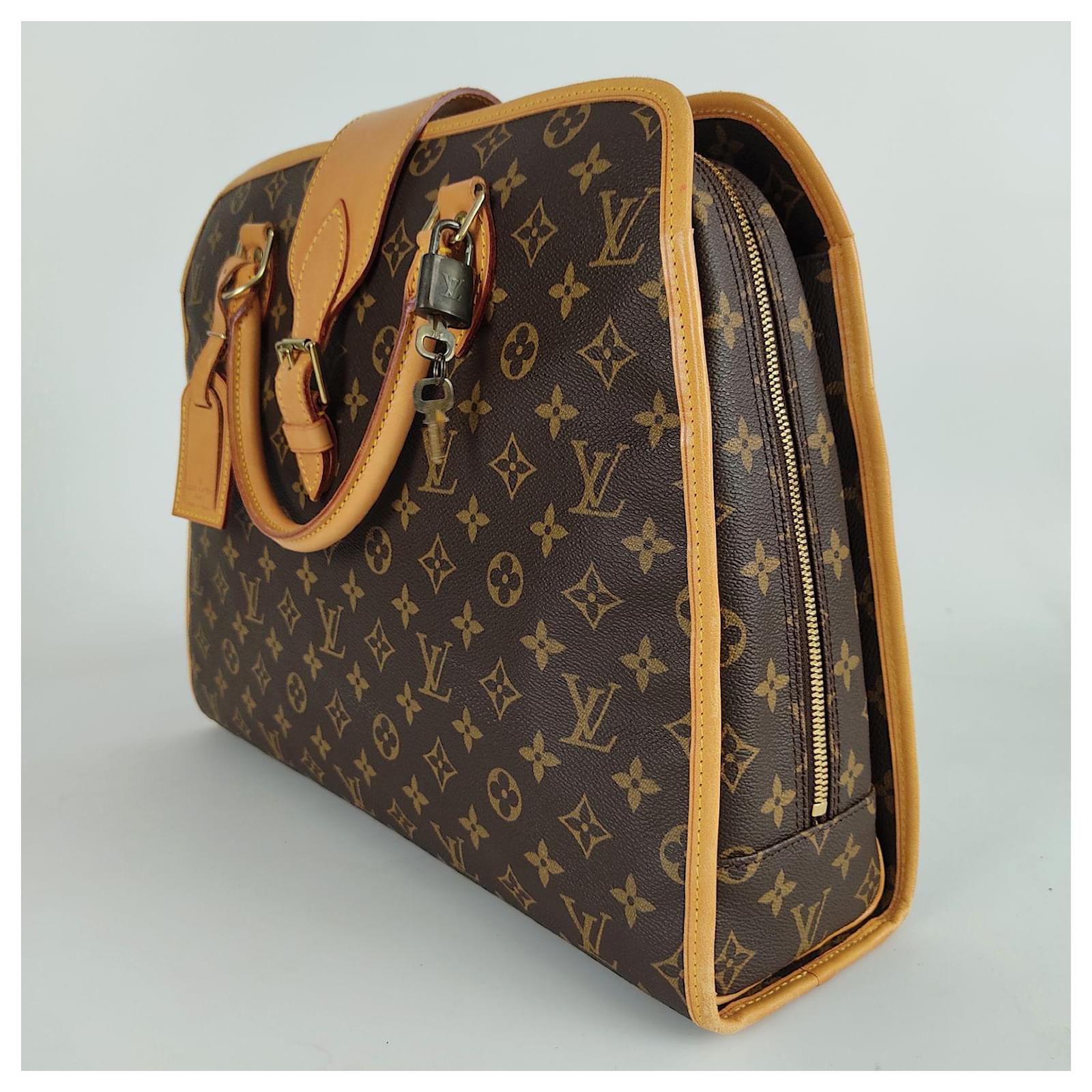 LOUIS VUITTON Monogram Rivoli Hand Bag M53380 LV Auth 49013 Cloth