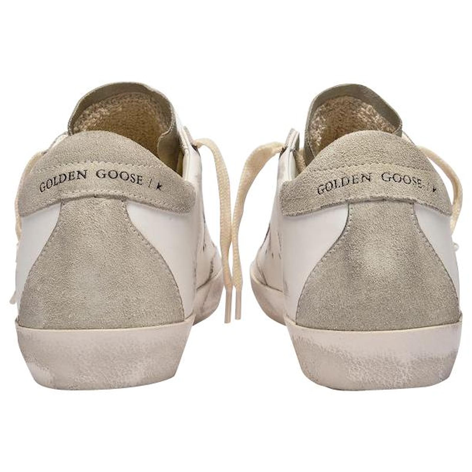 スニーカー Golden  Deluxe Brand Super-Star Sneakers In Smooth Leat Golden Goose Super-Star leather sneakers Golden Goose Deluxe