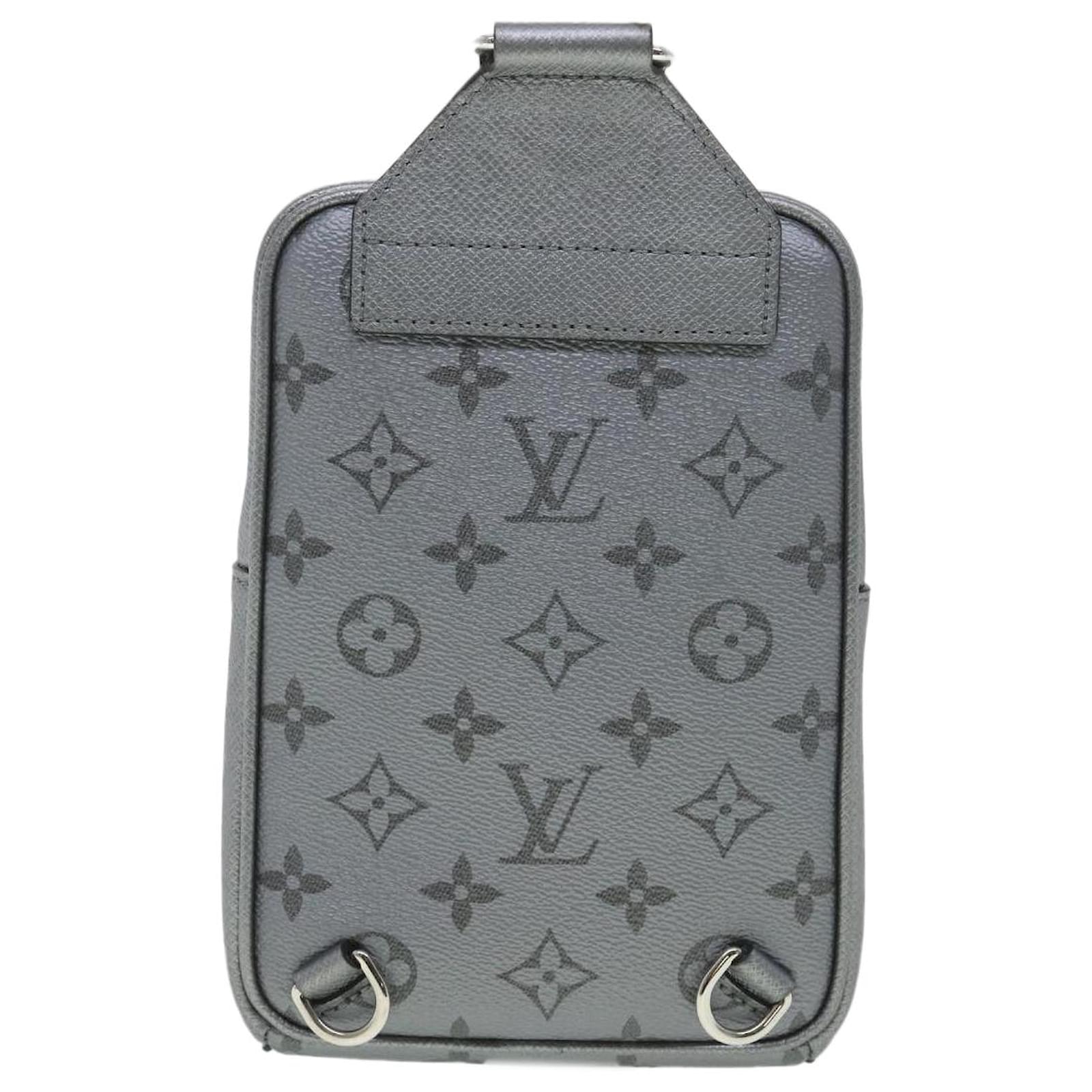 Louis Vuitton Monogram Eclipse Taiga Leather Taigarama Outdoor Sling B   LuxeDH