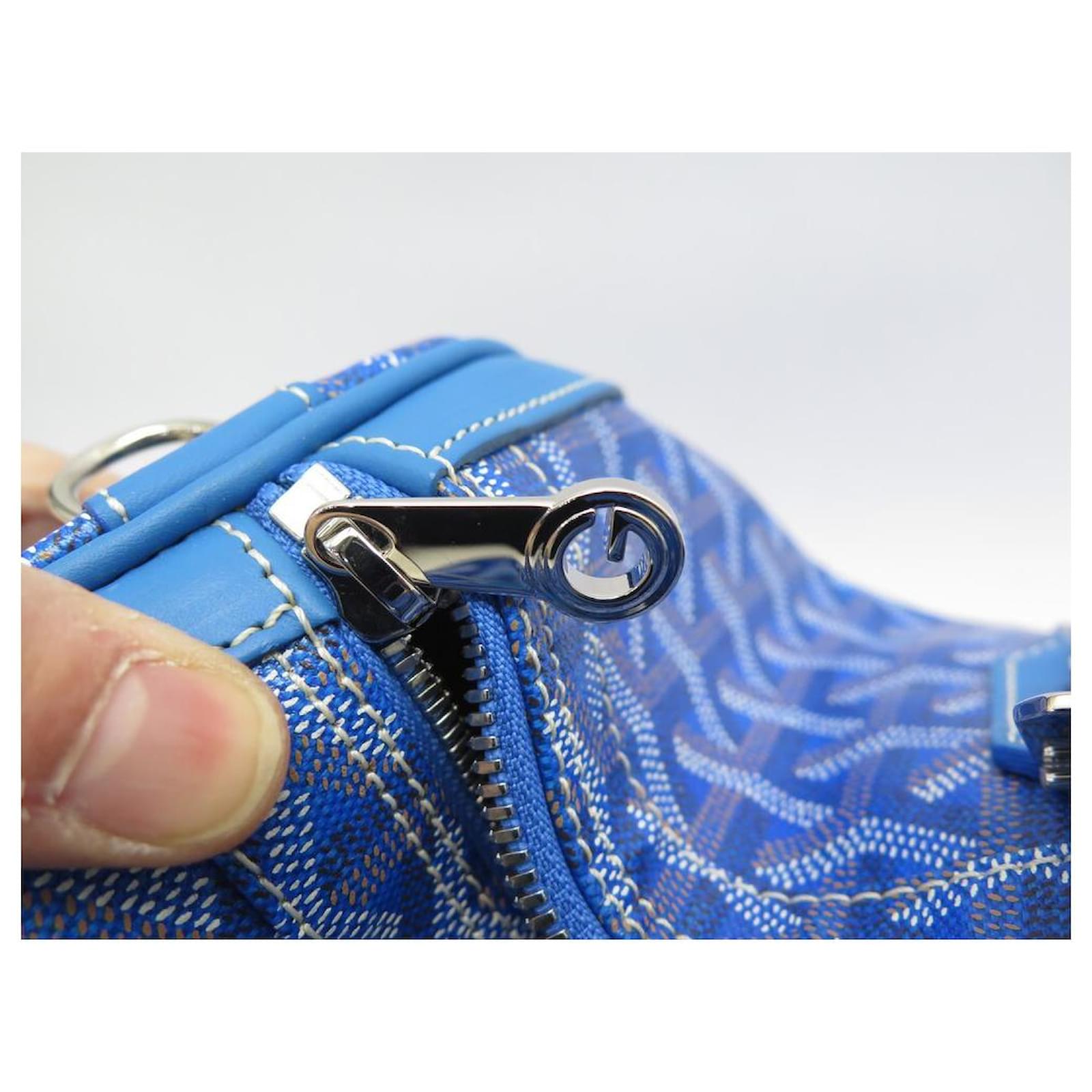 NEW GOYARD CRUISE HANDBAG 40 BLUE CANVAS LUGGAGE NEW TRAVEL BAG Cloth  ref.854893 - Joli Closet