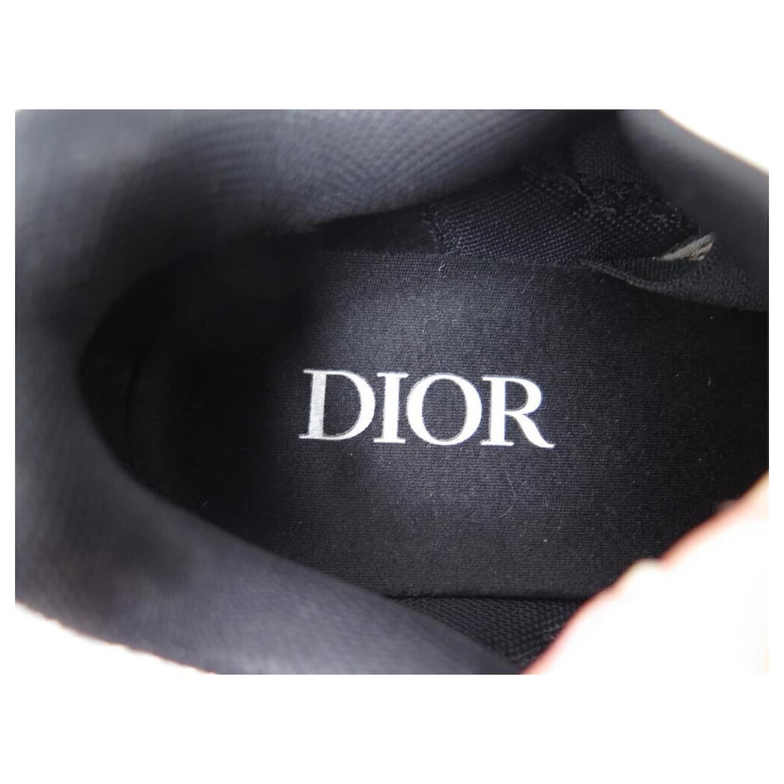 DIOR B SNEAKER SHOES30 42 3SN279Z IN GRAY AND BLUE FABRIC