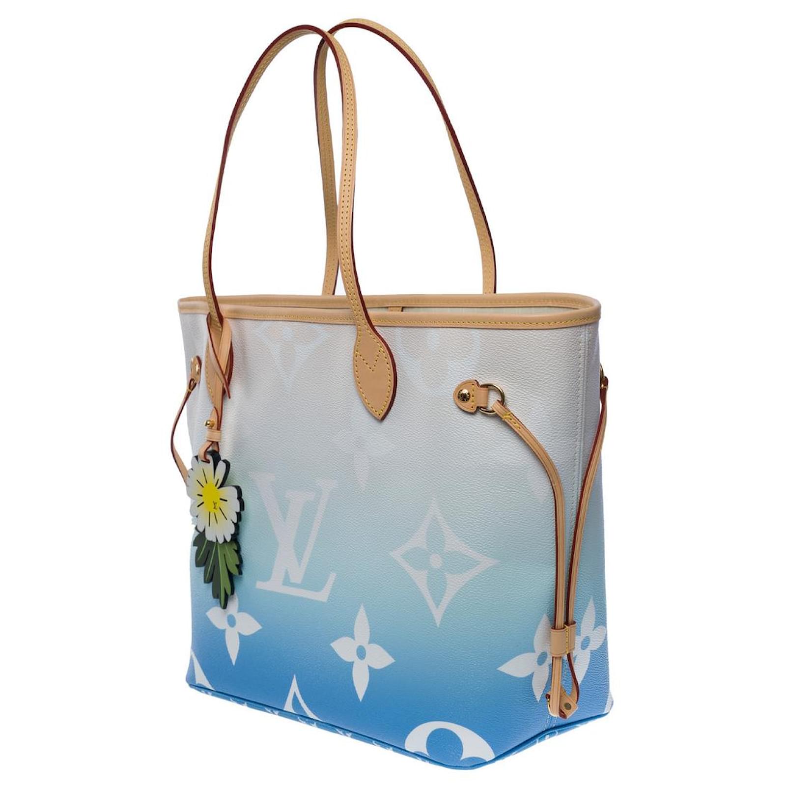 Louis Vuitton Blue Monogram By the Pool Neverfull MM Tote Bag with