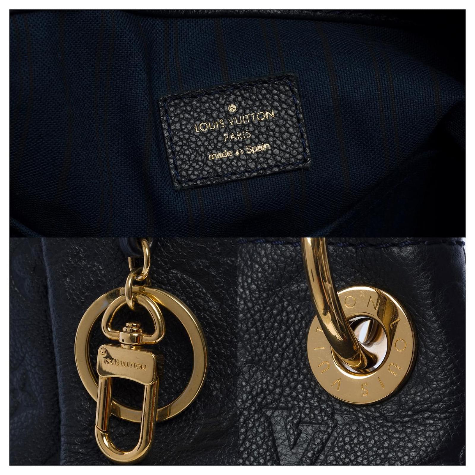 Louis Vuitton artsy handbag in midnight blue embossed