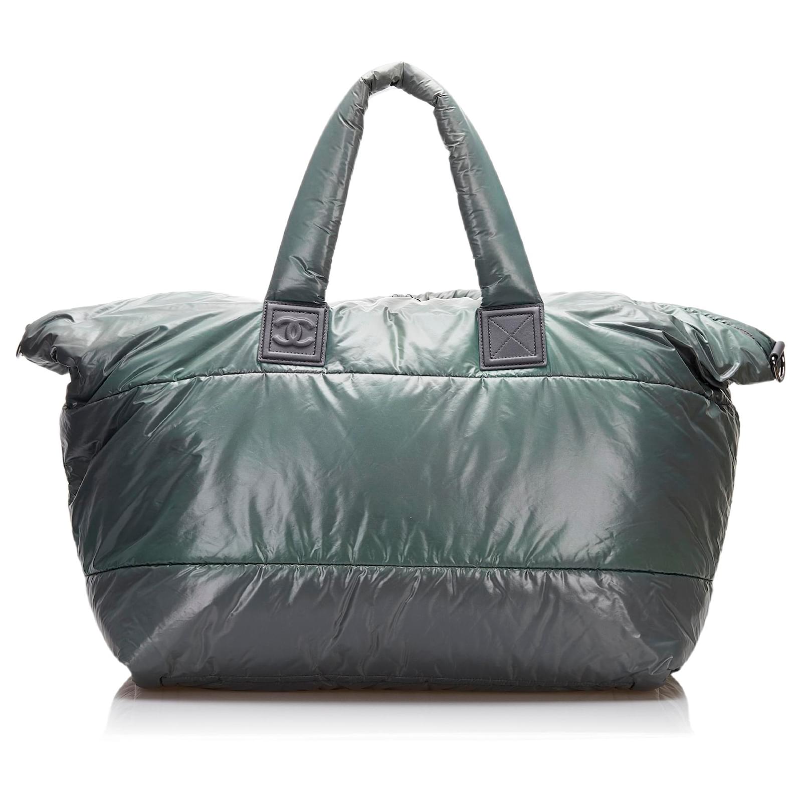 Chanel Cocoon outlet Duffle Bag Navy Green