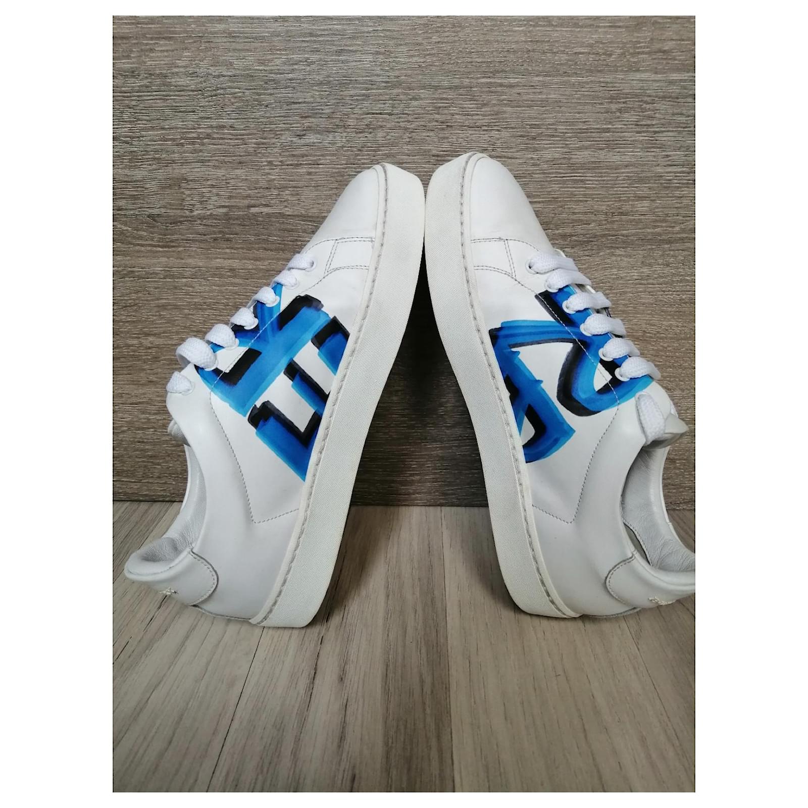 Burberry cheap graffiti sneakers