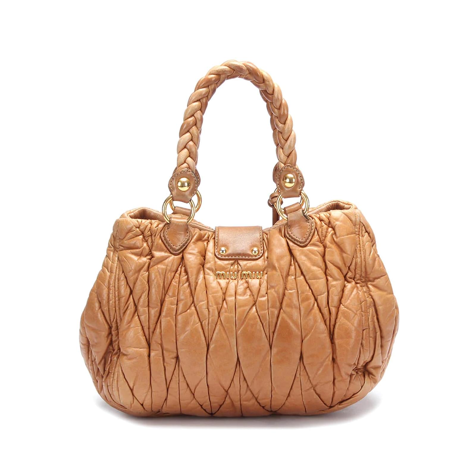 Miu Miu Matelasse Coffer Handbag ref.857910 - Joli Closet