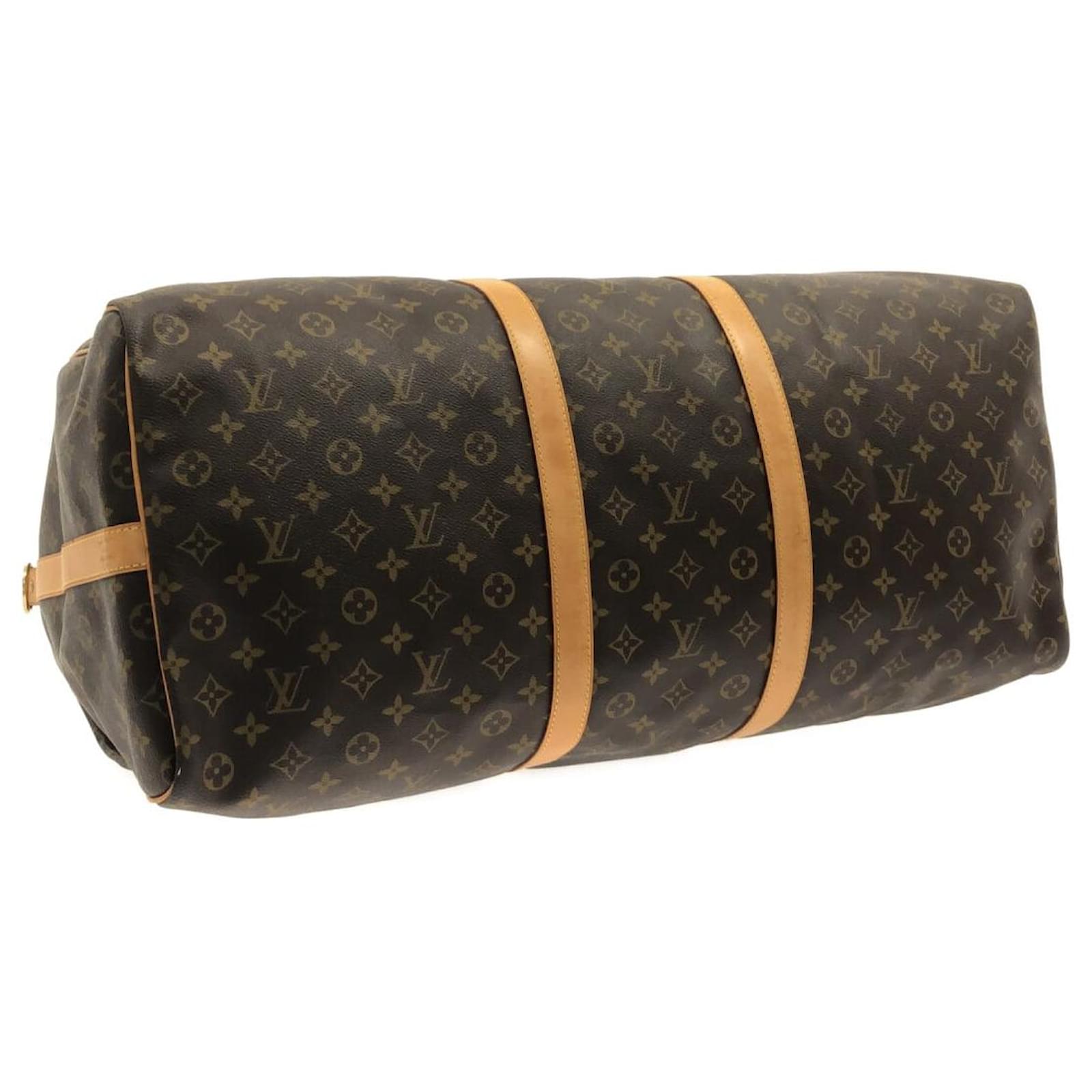 Louis Vuitton Keepall Bandouliere 60 Brown Cloth ref.858274 - Joli Closet
