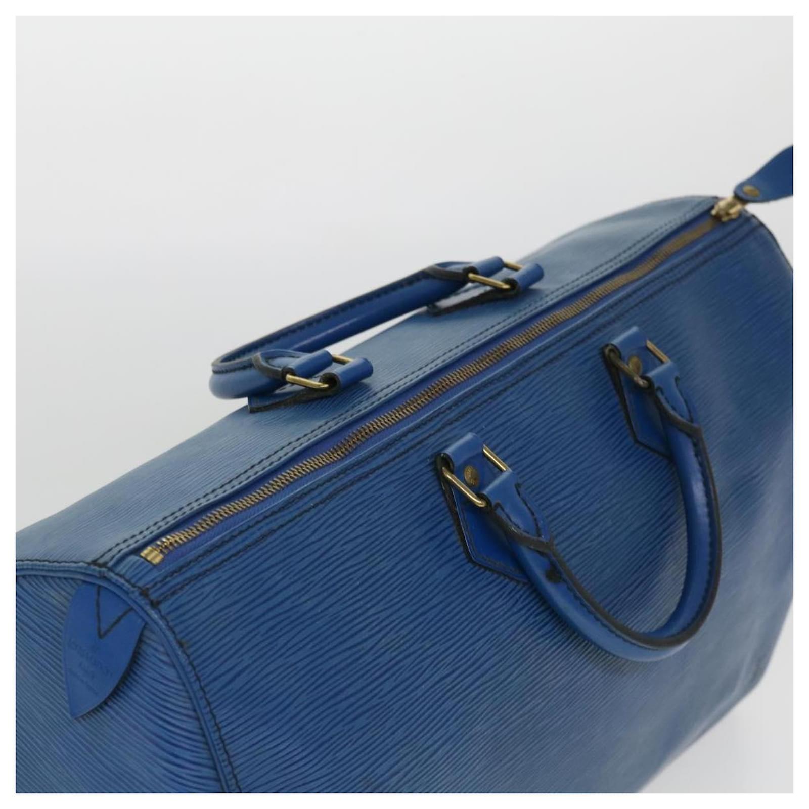 LOUIS VUITTON Handbag M42985 Speedy 40 vintage Epi Leather blue