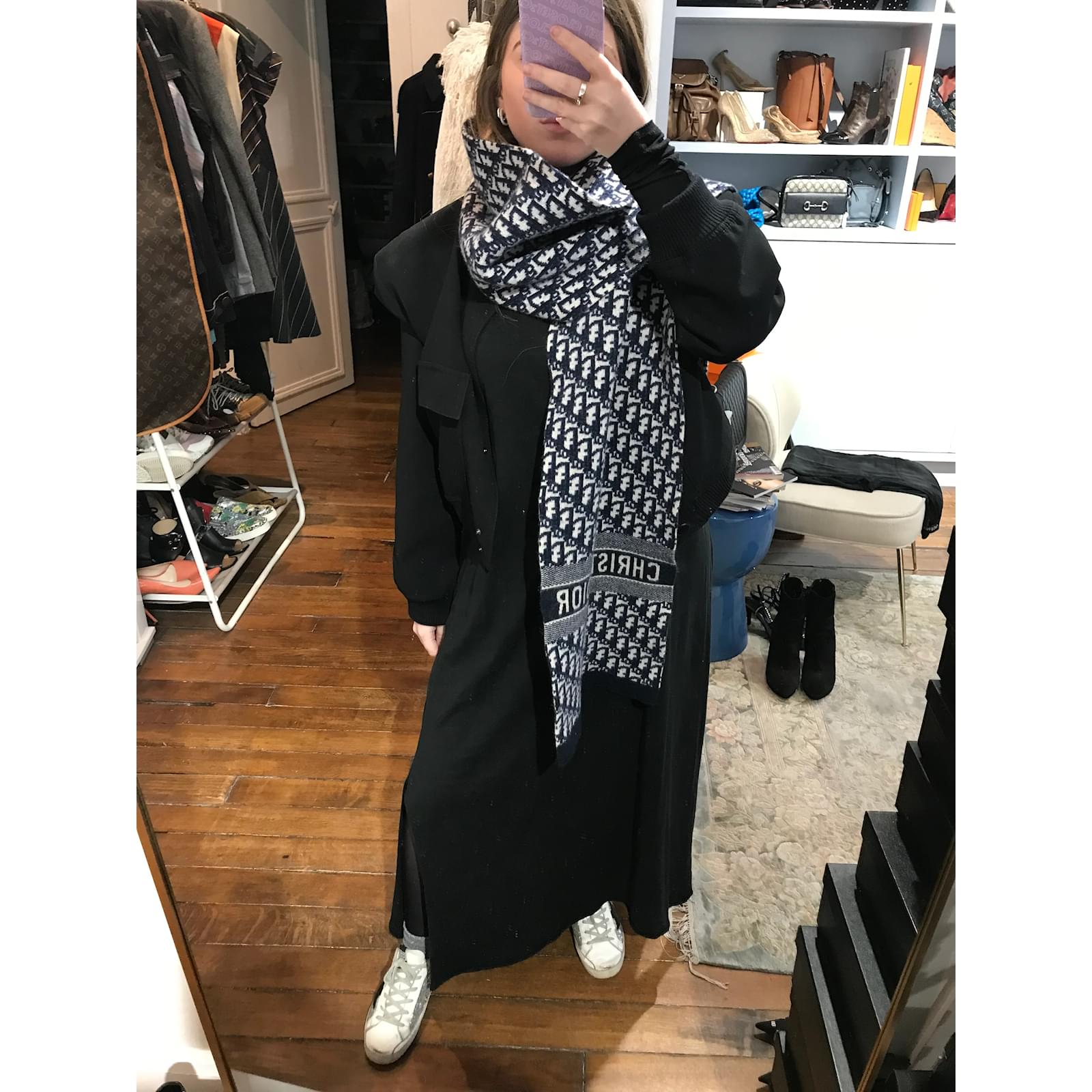 Cashmere Scarf Outfit Christian Dior Winter Scarf Christian Dior