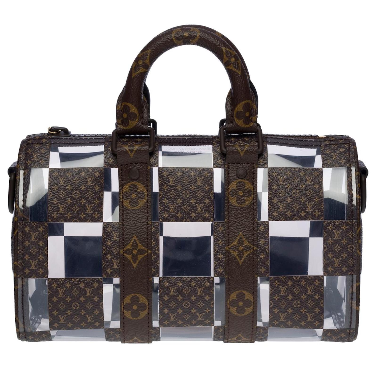 Louis Vuitton mini keepall bag 25 virgil abloh shoulder strap in