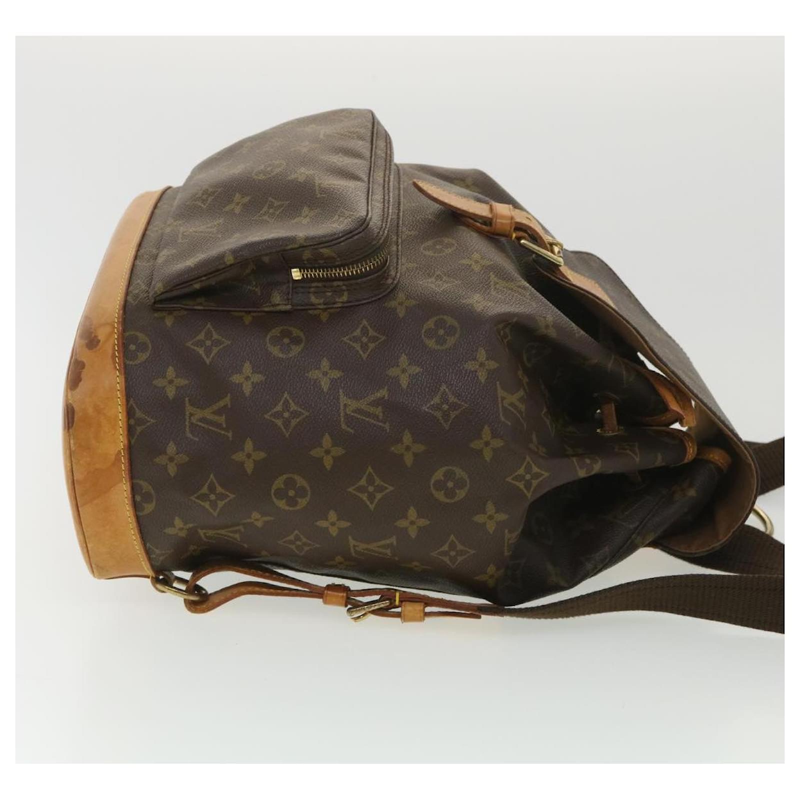 LOUIS VUITTON Monogram Montsouris GM Backpack M51135 LV Auth 46595