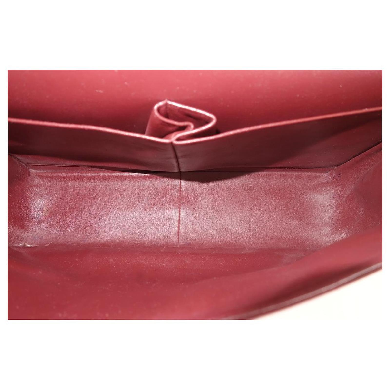 Chanel Top Handle Mini Rectangular Flap Bag Iridescent Red Lambskin Go –  Coco Approved Studio