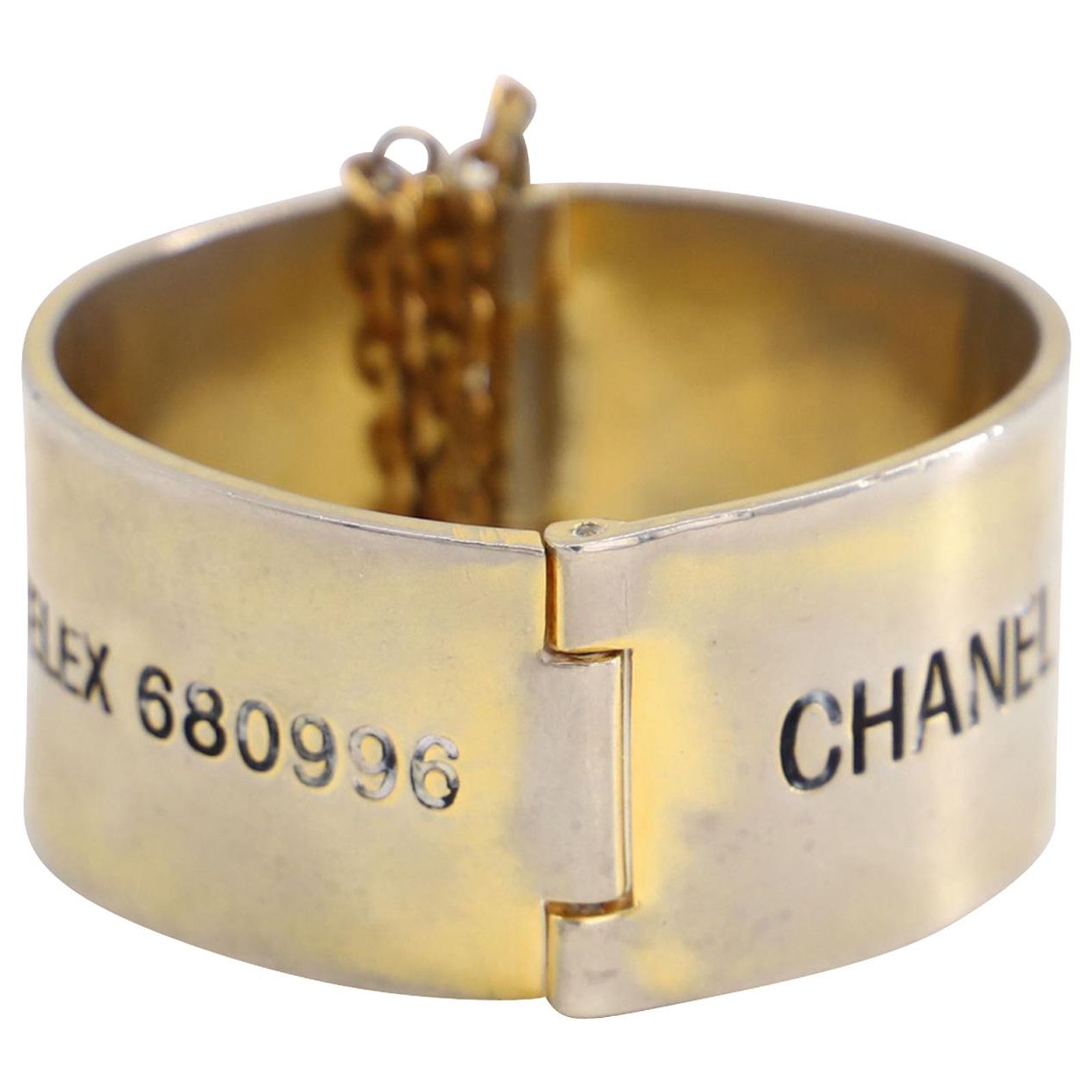 Bracelet Ancien Vintage En Métal Doré Rétro - Bijou De Collection Occasion, Origine France