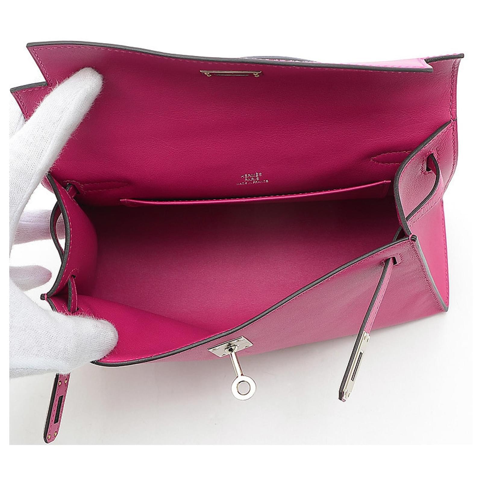 Hermès hermes kelly Fuschia Leather ref.863129 - Joli Closet