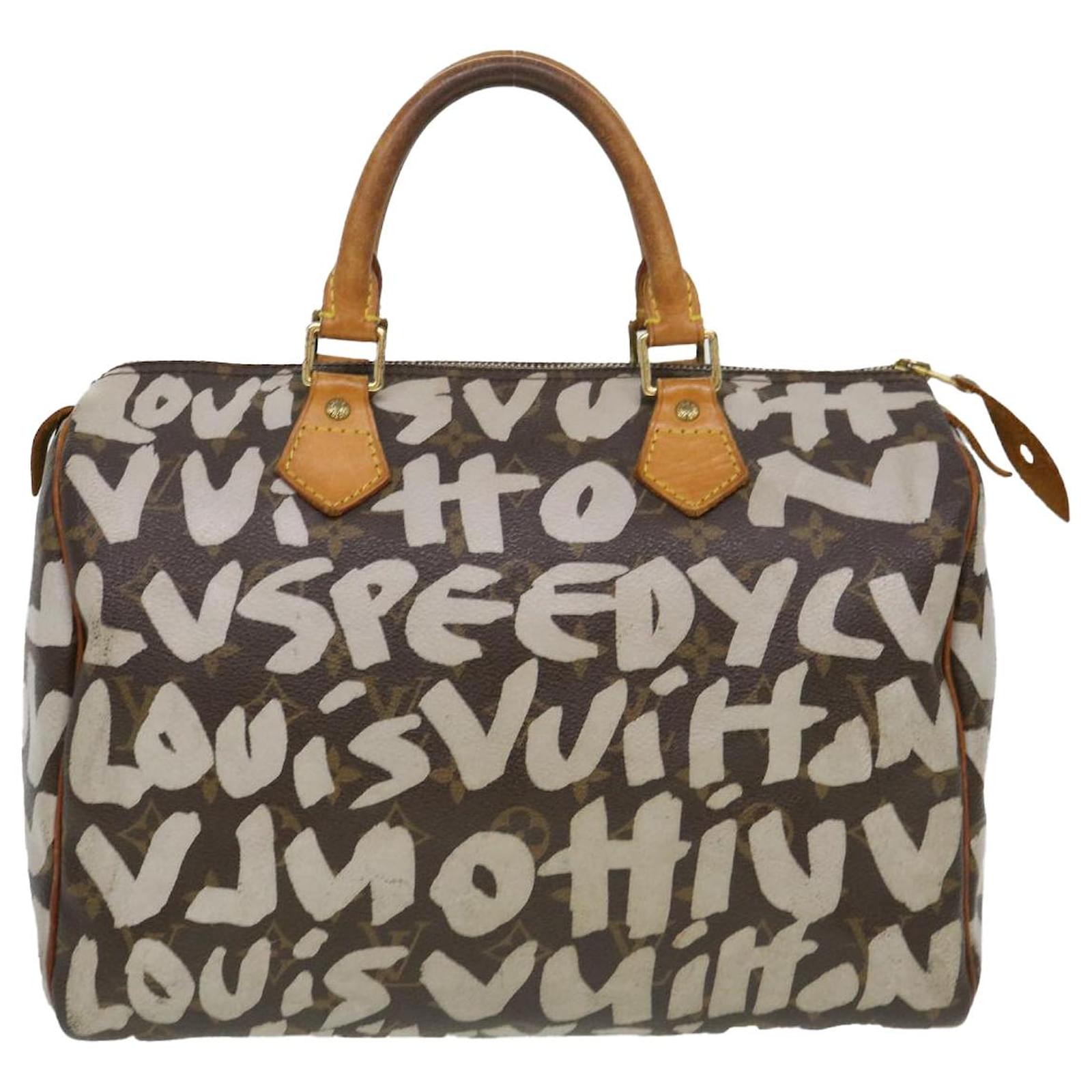LOUIS VUITTON Monogram Graffiti Speedy 30 Hand Bag White M92195 LV Auth  bs4570 ref.863762 - Joli Closet