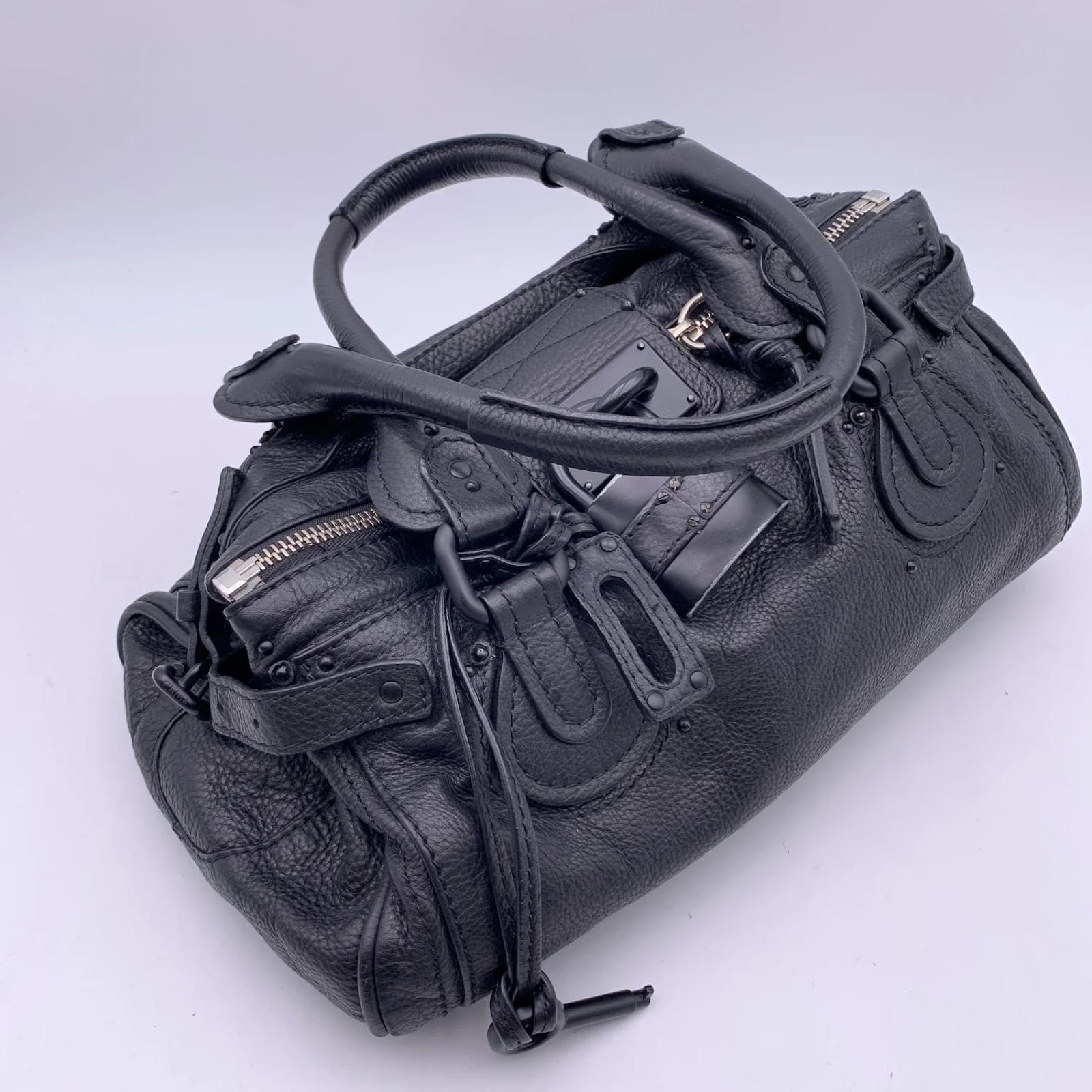バッグ Chloe Paddington Leather Hand Bag black Chloe paddington black - Gem