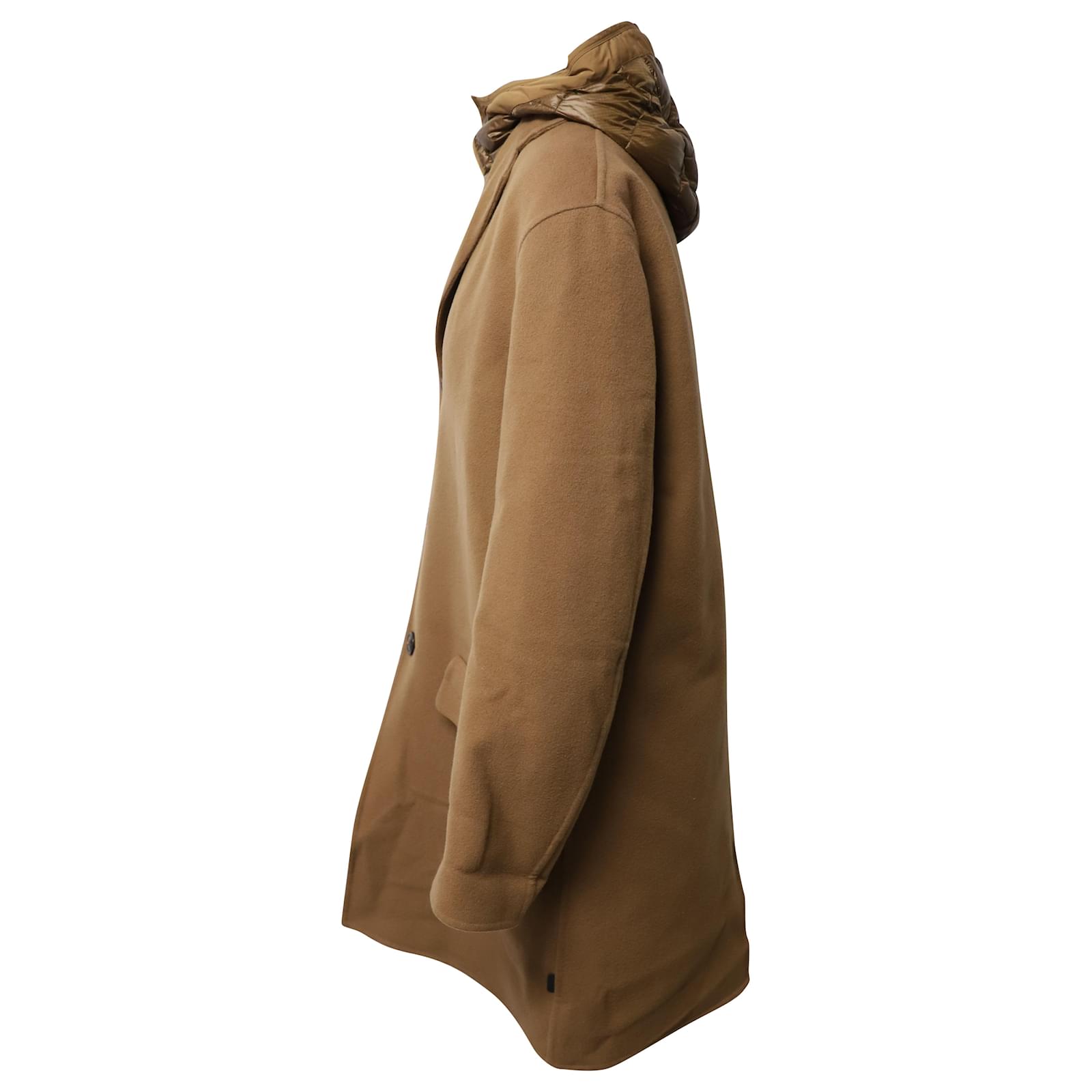 Moncler Tierce Coat in Brown Wool