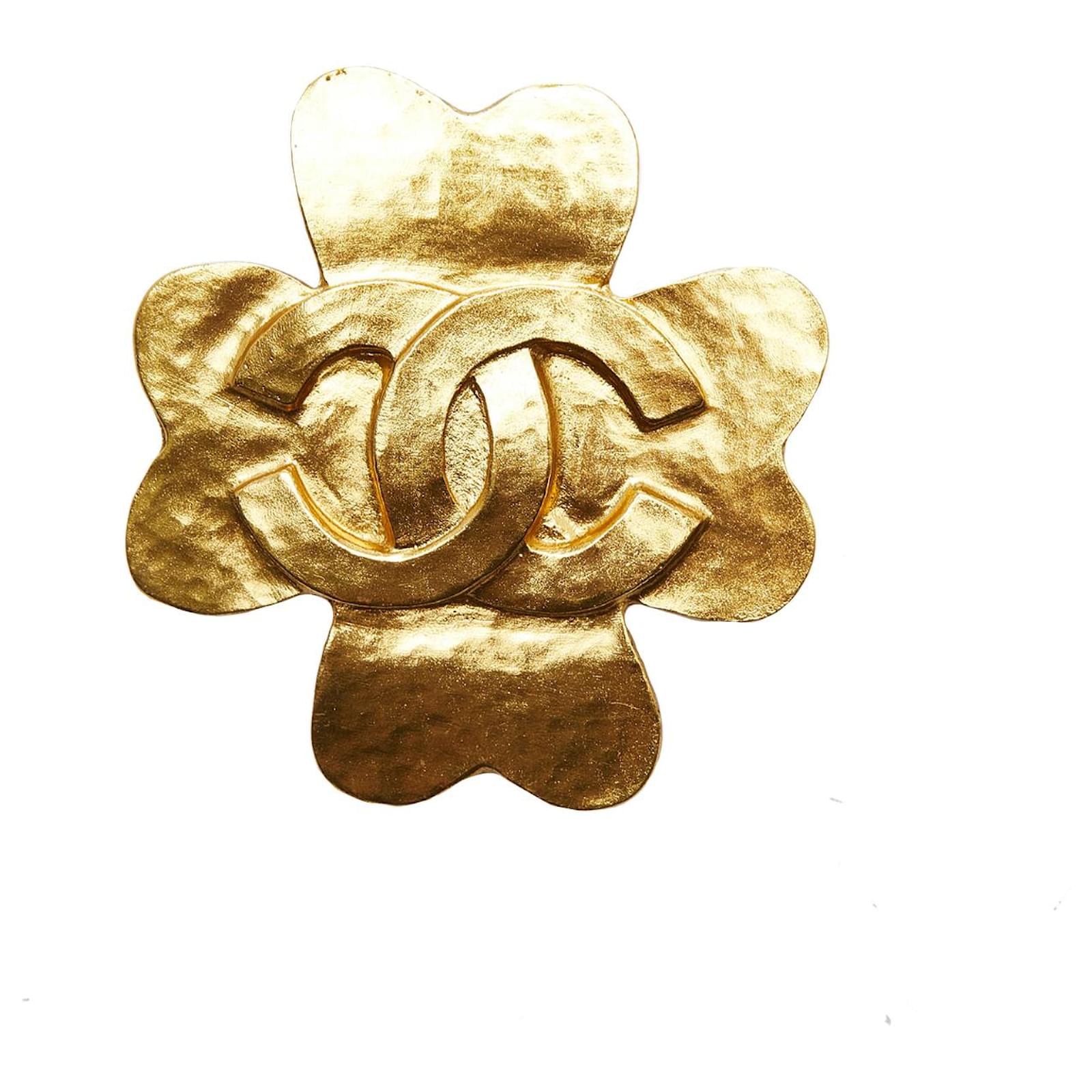 Broche Fantaisie Vintage Métal Doré, Motif Fleurs, élégante Et Rétro, Pour Femme