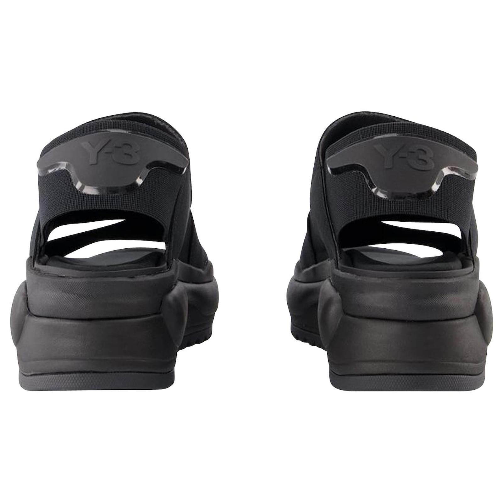 Y3 Rivalry Sandals - Y-3 - Black - Leather ref.865269 - Joli