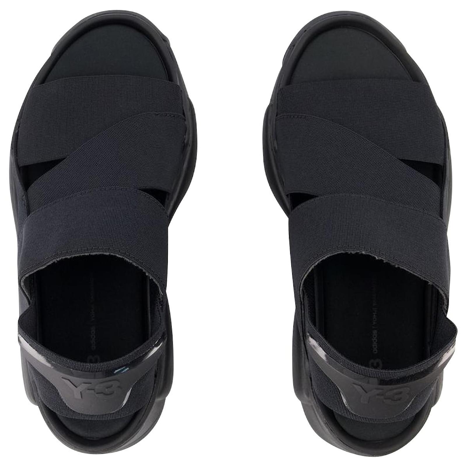 Y3 Rivalry Sandals - Y-3 - Black - Leather ref.865400 - Joli Closet