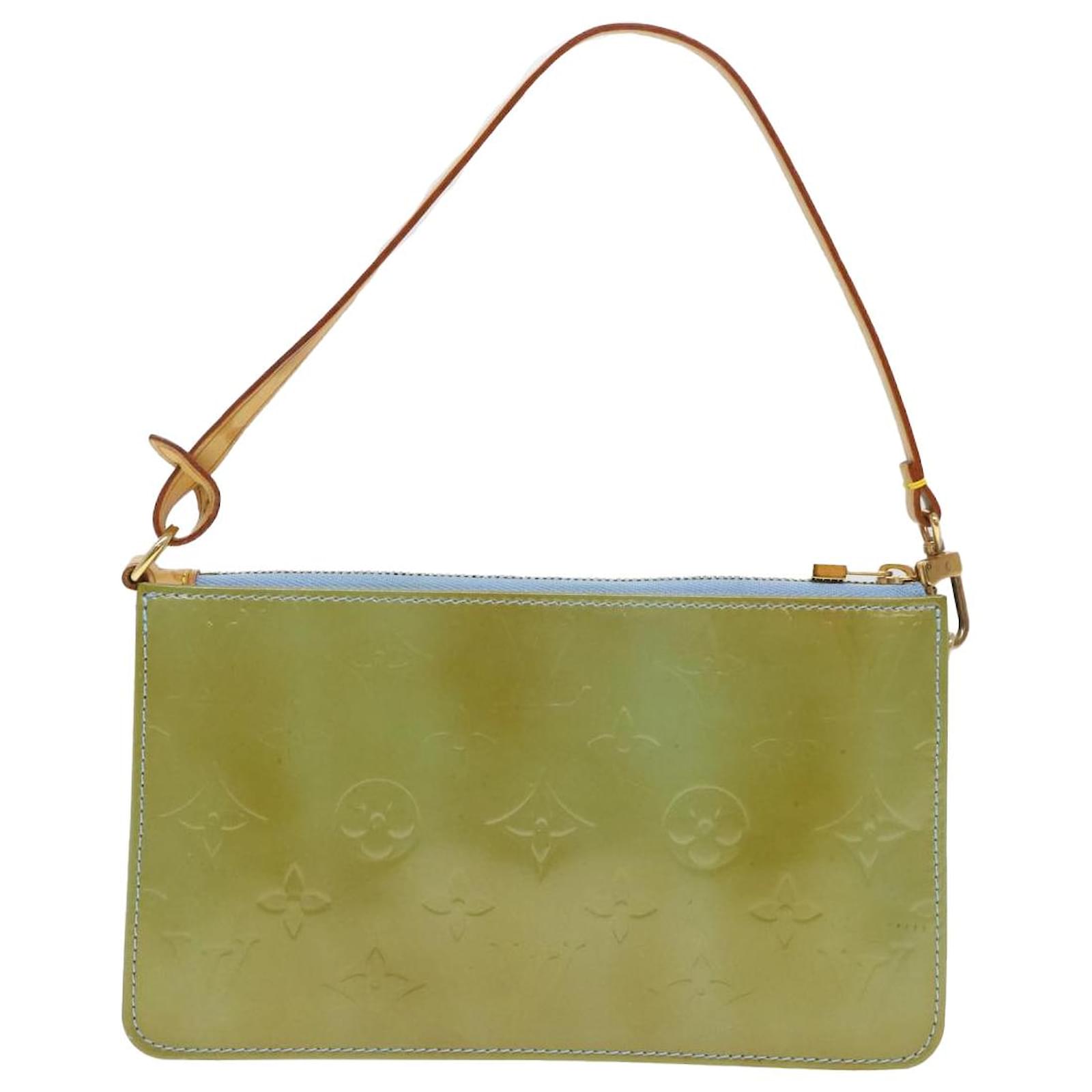 Pochette accessoire patent leather handbag Louis Vuitton Blue in