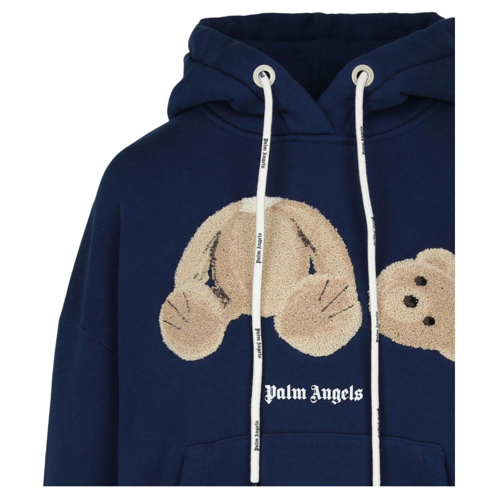 Palm Angels Bear Hoodie Blue Navy blue Cotton ref.JC868864 (Sold 