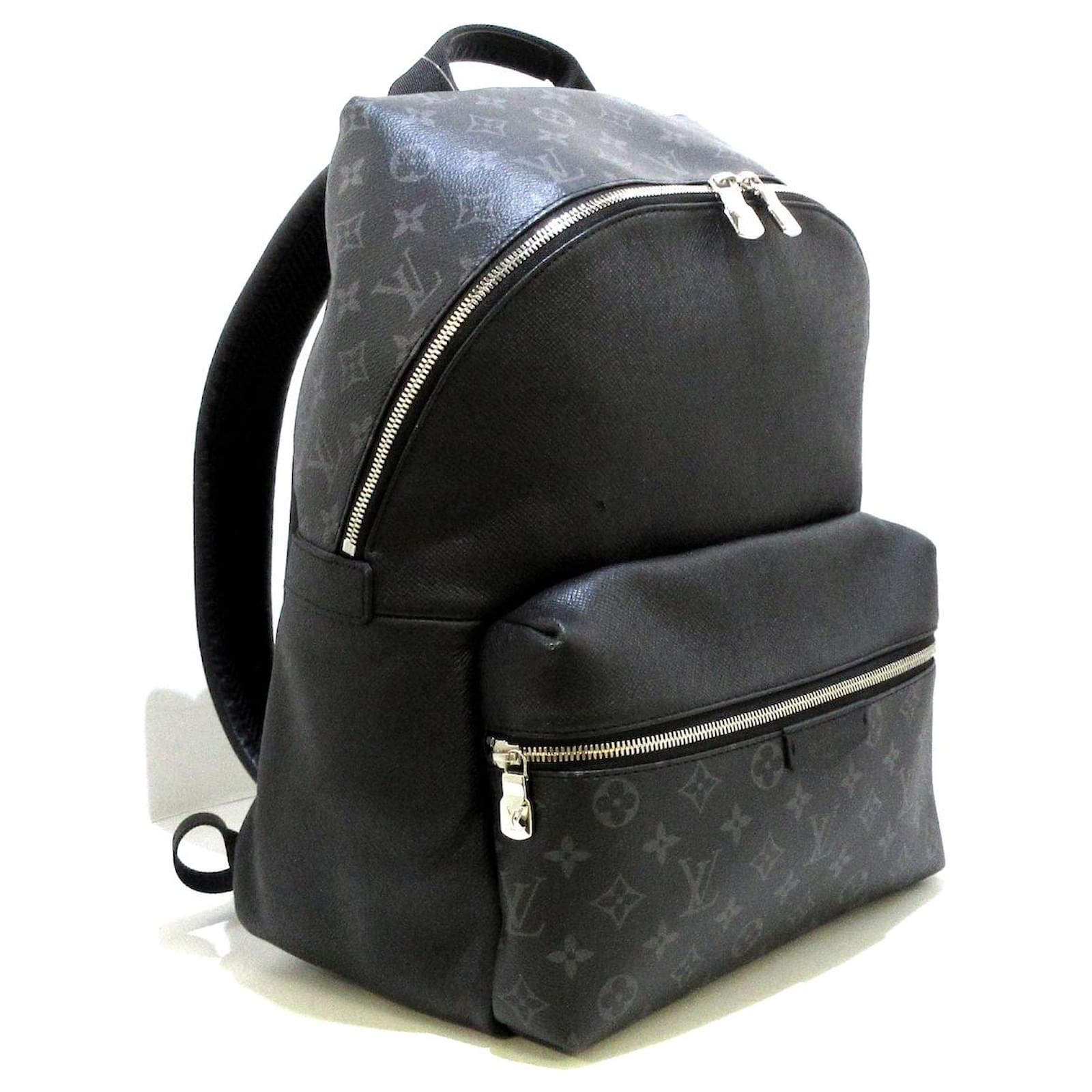 Louis Vuitton Black Monogram Eclipse and Taiga Discovery Backpack