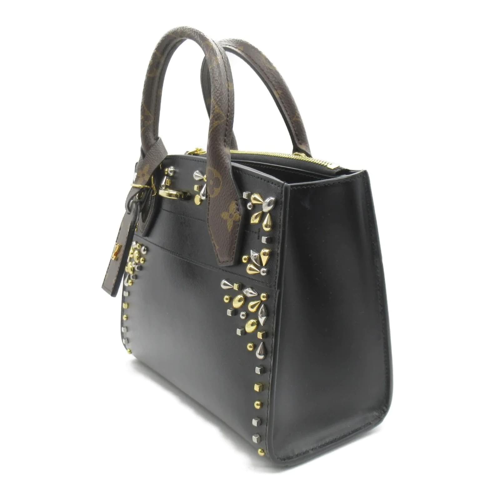 Black Louis Vuitton Mini Edgy Rock Chic City Steamer