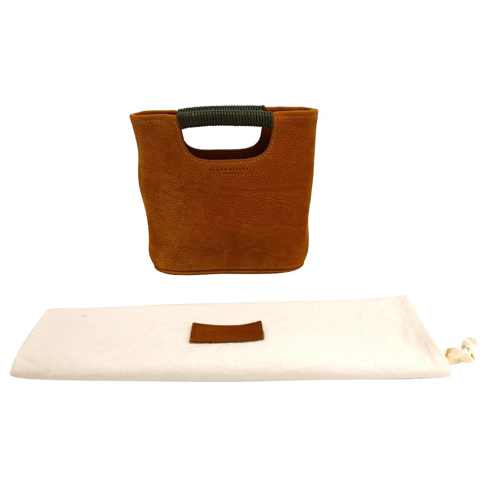 Simon Miller Mini Birch Tote in Tan Brown Nubuck Beige Suede