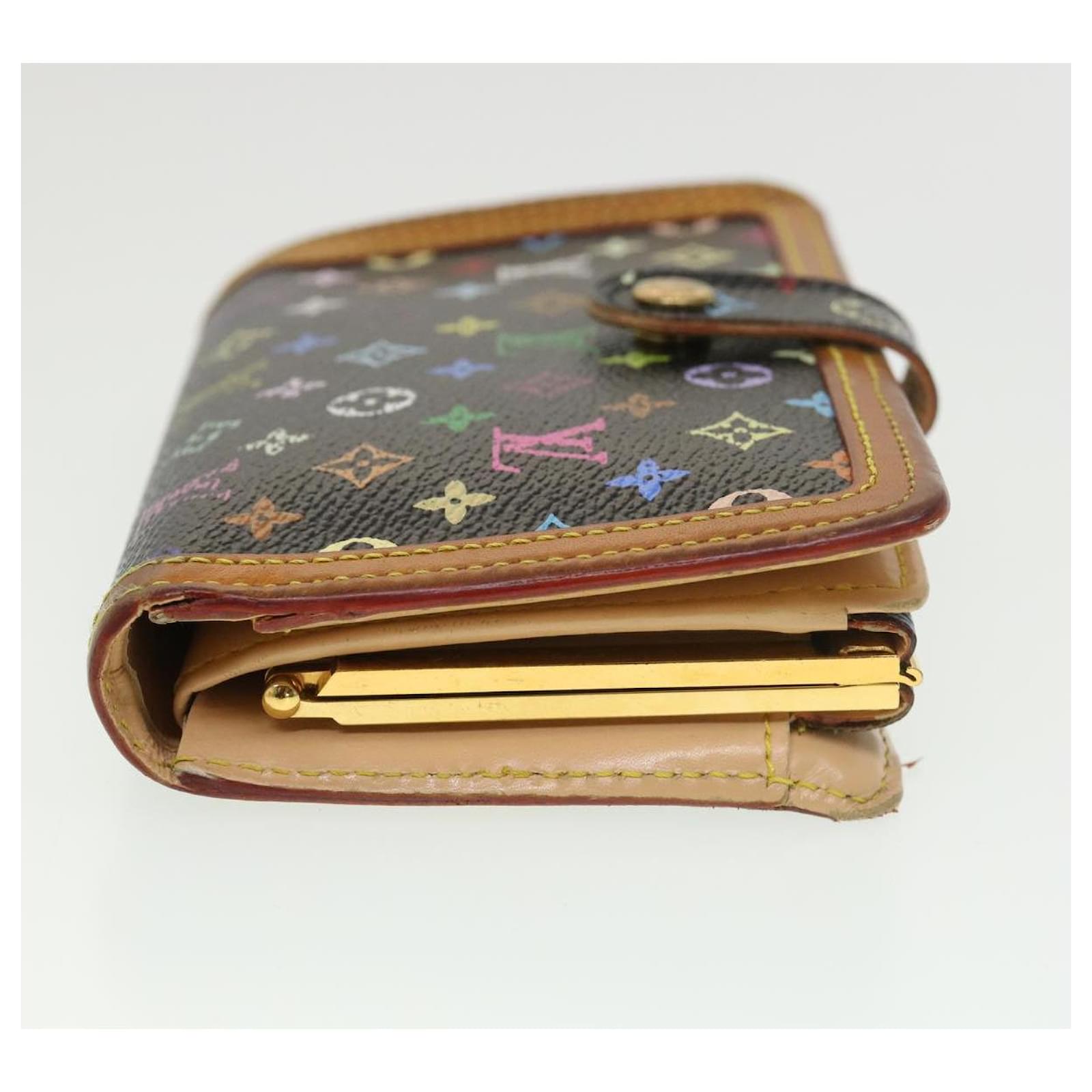 LOUIS VUITTON Multicolor Portefeuille Viennois Wallet Black M92988