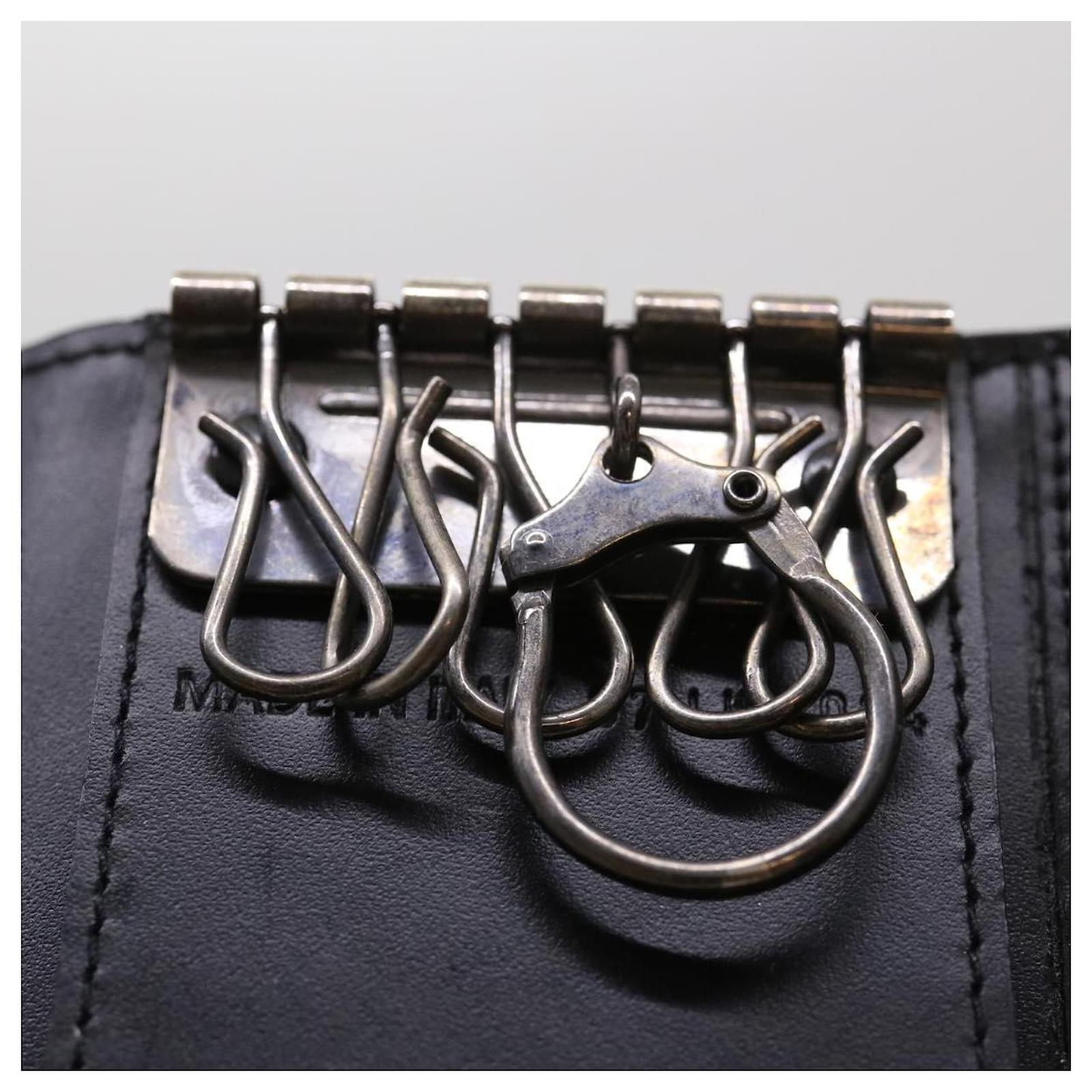 Christian Dior Trotter Canvas Key Case Navy Auth ki2799 Navy