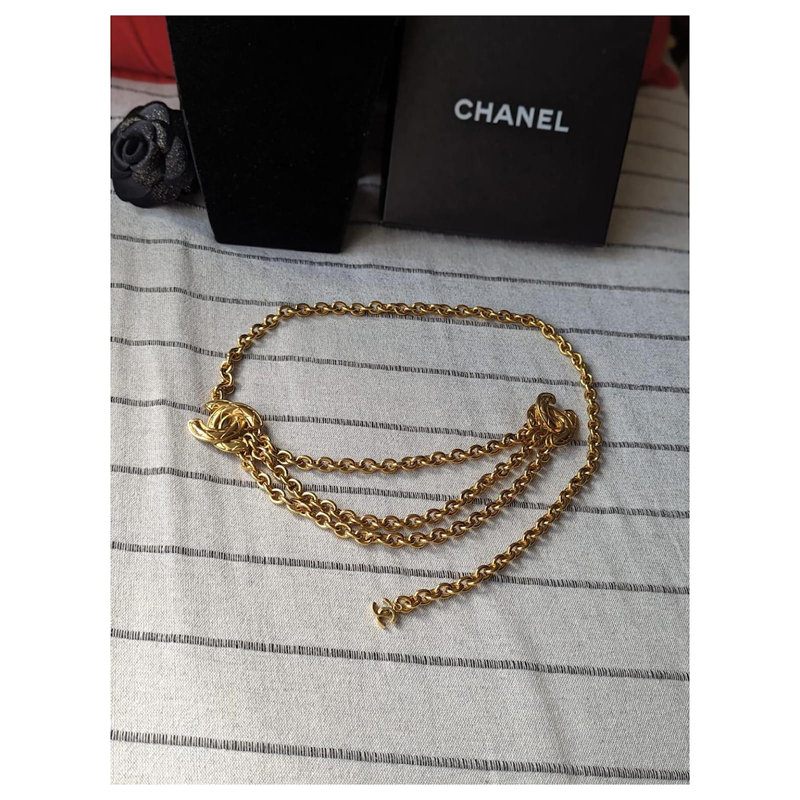 Faux chanel chain outlet belt