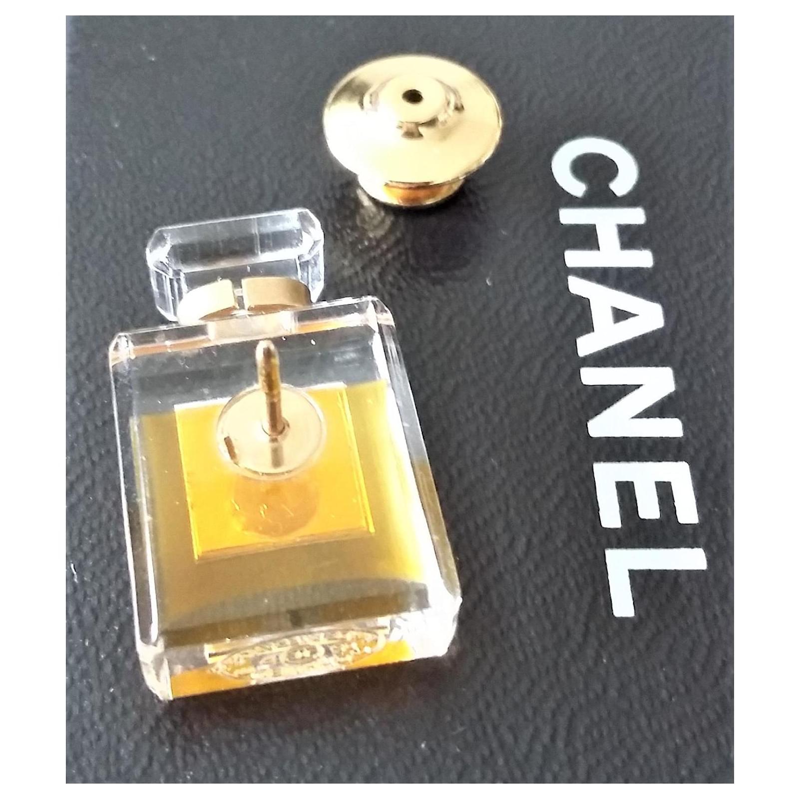 Broche Vintage Flacon De Parfum Paris Couleur Or - Modèle 618, Occasion Bon état