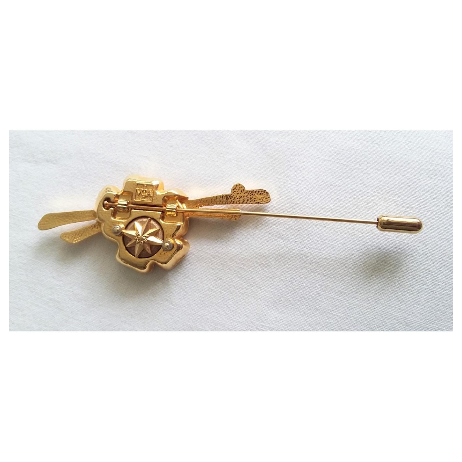 Broche papillon vintage Premier Designs : broche PD en laiton et acier des années 1990 - France