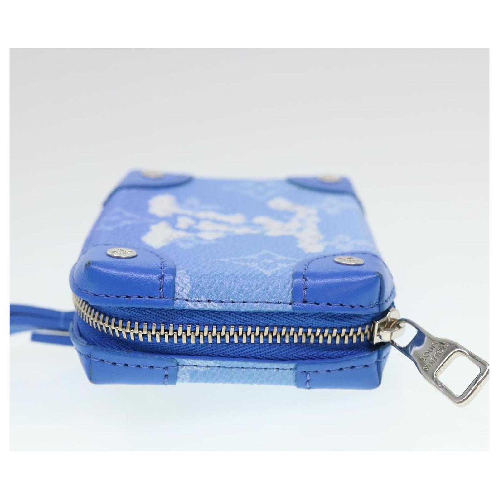 Louis Vuitton Blue Monogram Clouds Soft Trunk Necklace Wallet