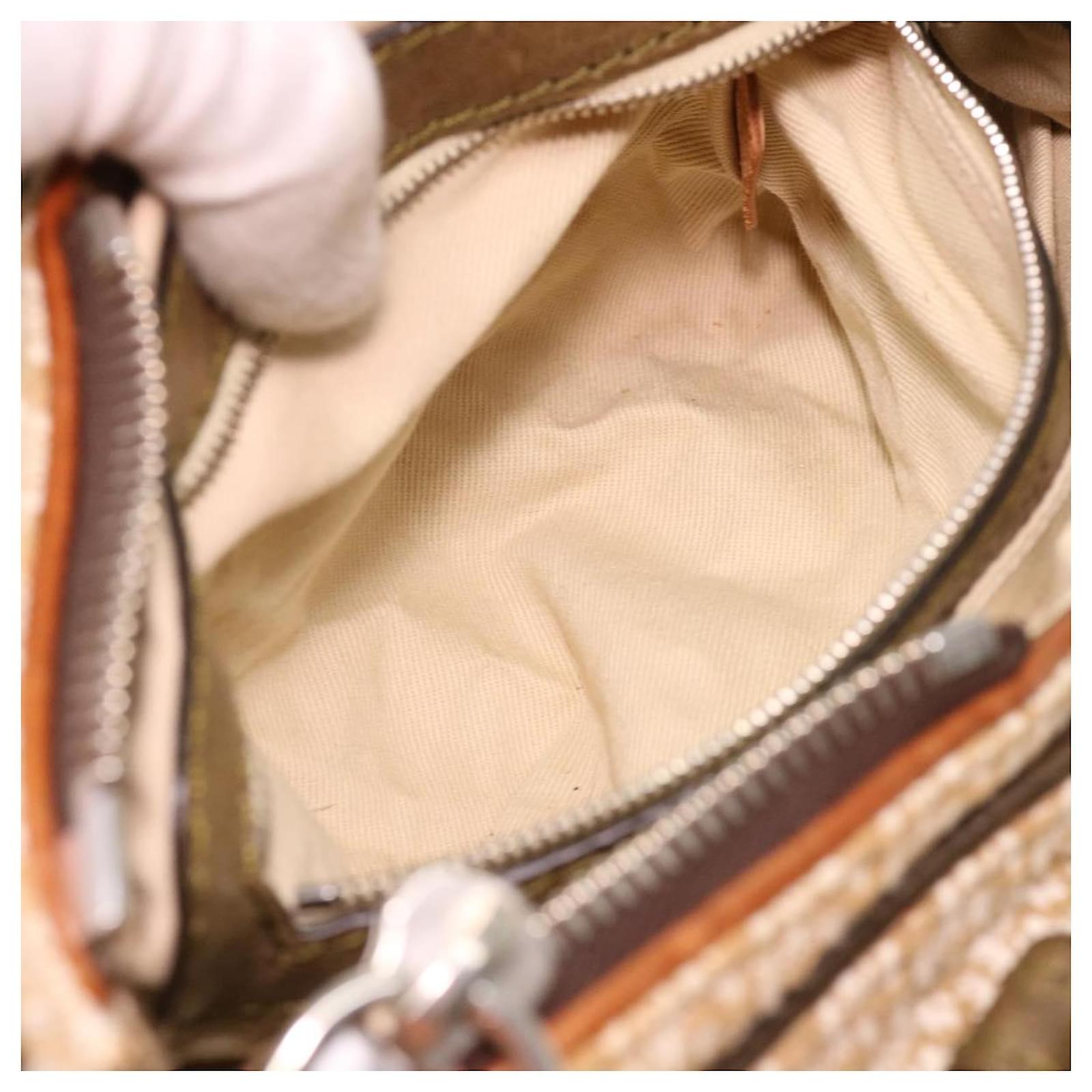 Chloé Chloe Paddington Hand Bag Canvas Beige 03-07-51-5267