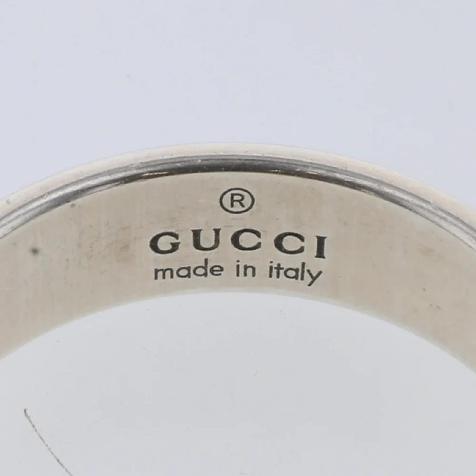 Gucci Maison de l'Amour Ring Silvery Silver Metal ref.874200