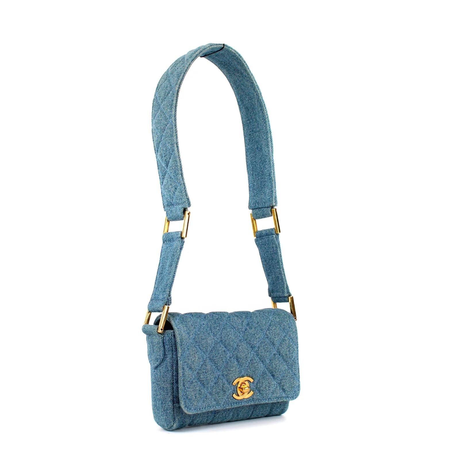 CHANEL Handbags T. Denim - Jeans Blue ref.874467 - Joli Closet