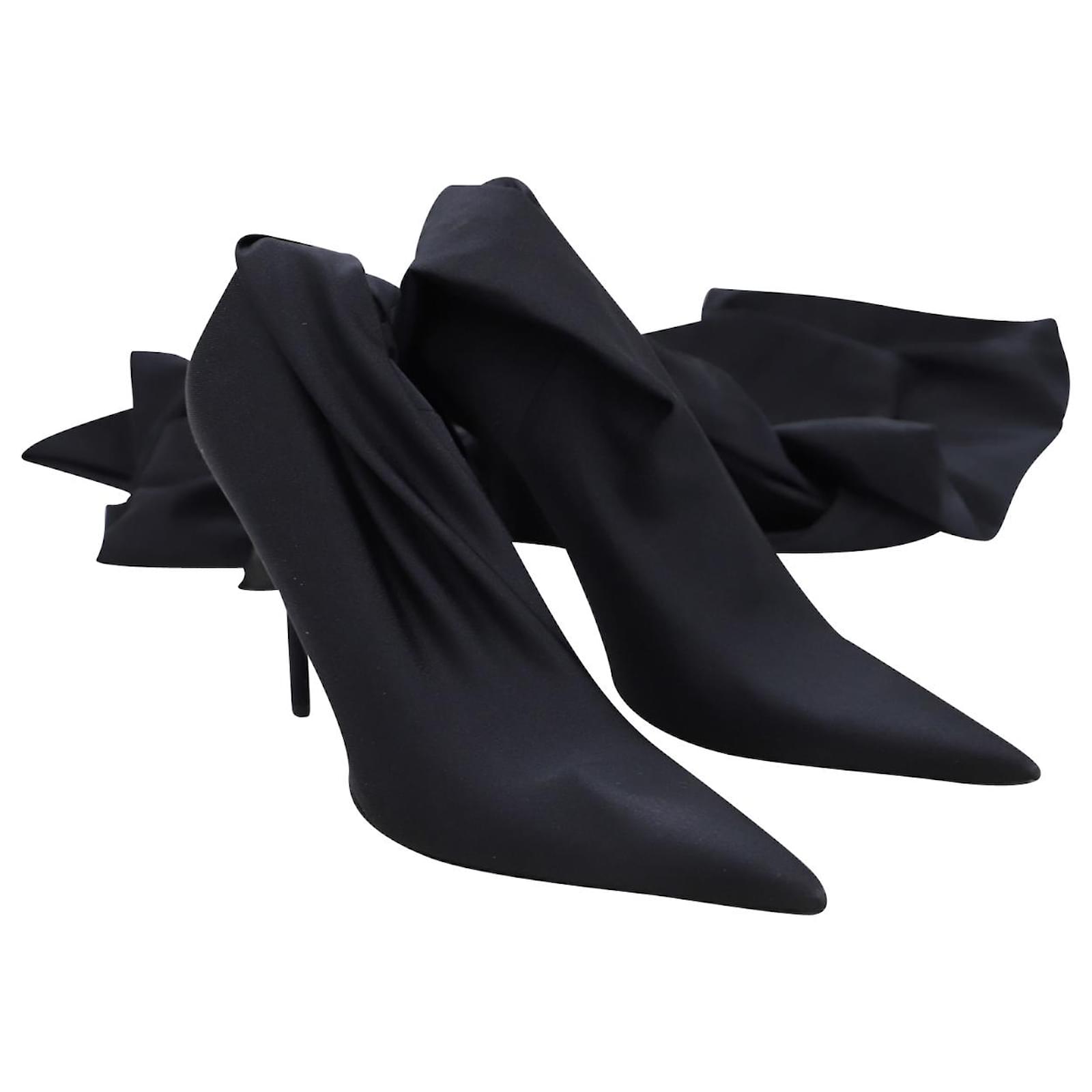 Balenciaga Balenciaga Pantaleggings In Black Polyamide Leggings 38/37 Shoe  Chunky Heel Heels Pumps on SALE