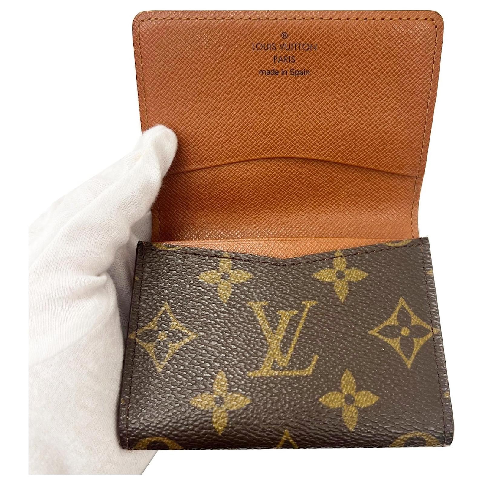 Louis Vuitton-Kartenetui Braun Leinwand ref.738654 - Joli Closet